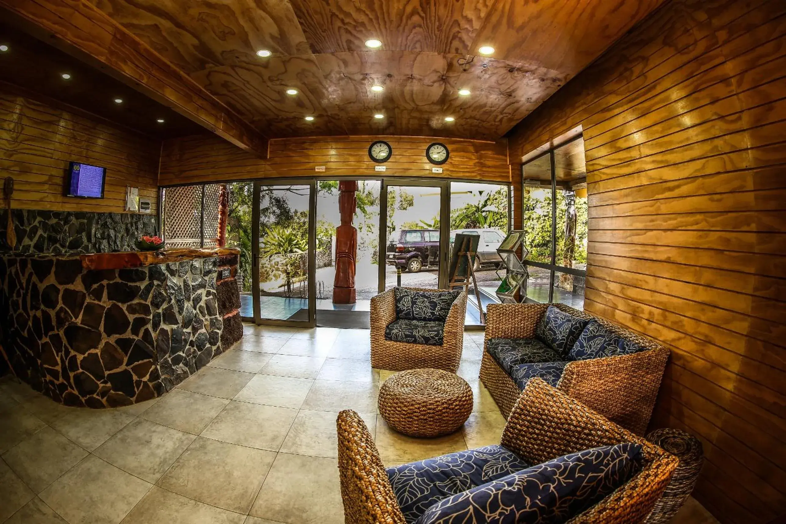 Lobby or reception in Easter Island Ecolodge Lobby or reception in Easter Island Ecolodge