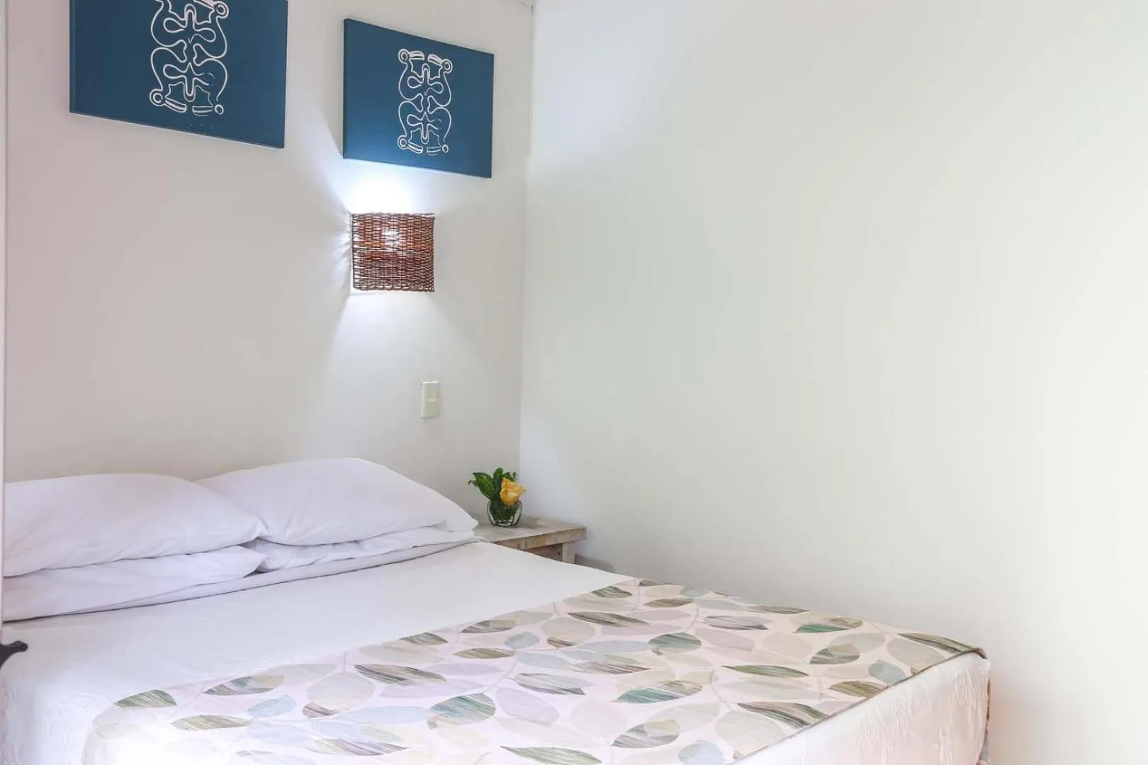 Bed in Easter Island Ecolodge