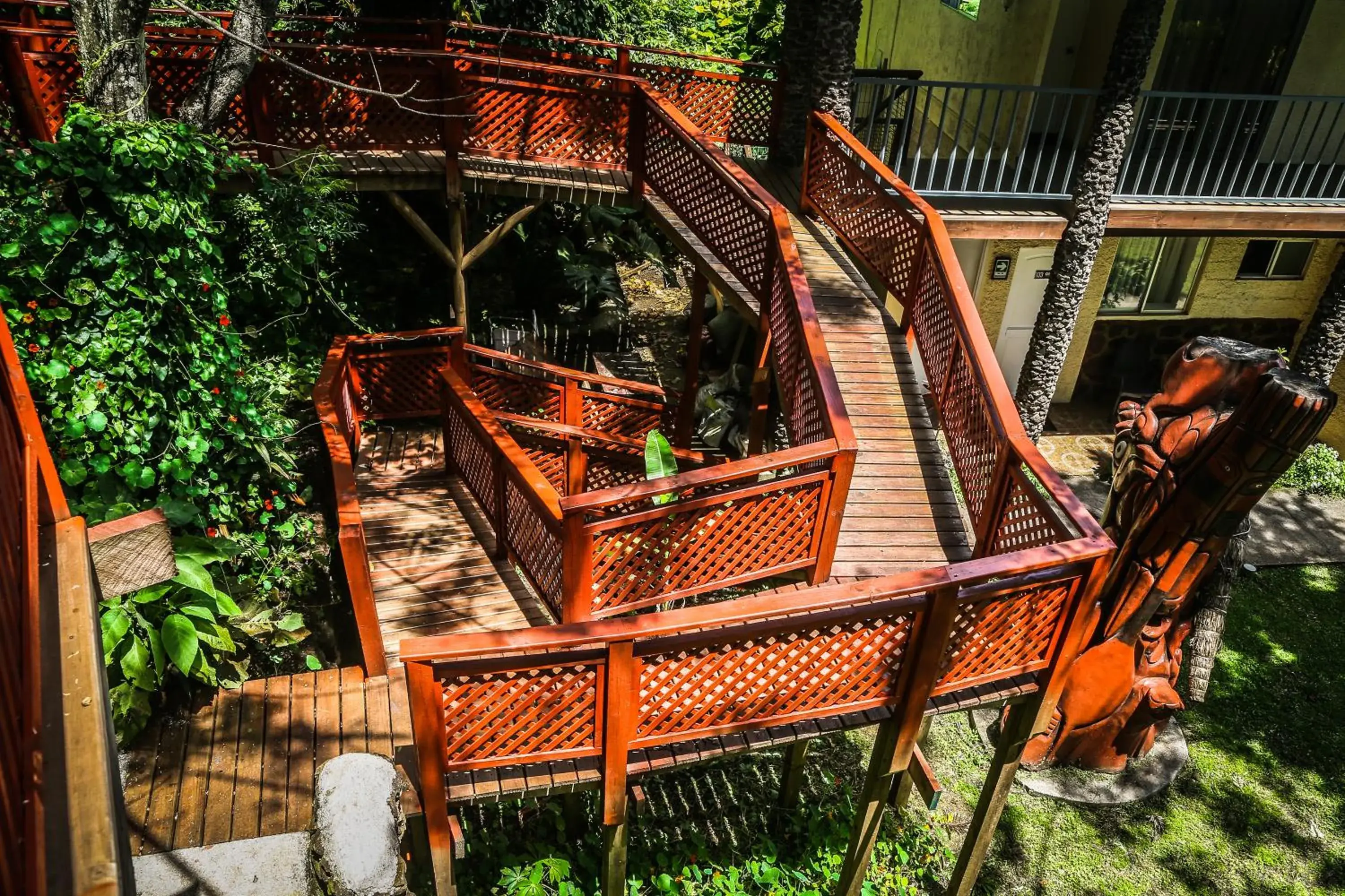 Garden view in Easter Island Ecolodge Garden view in Easter Island Ecolodge