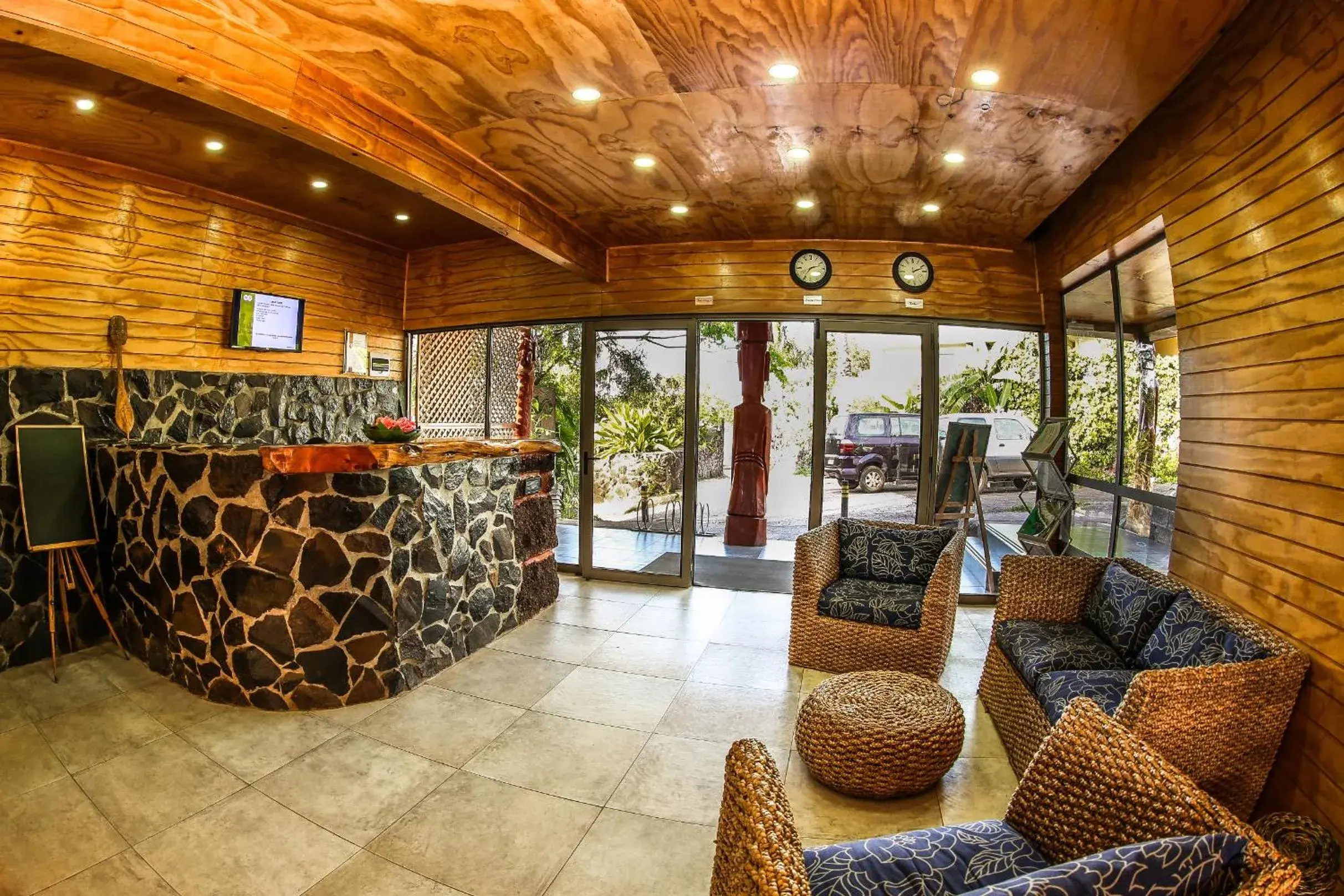 Lobby or reception in Easter Island Ecolodge Lobby or reception in Easter Island Ecolodge