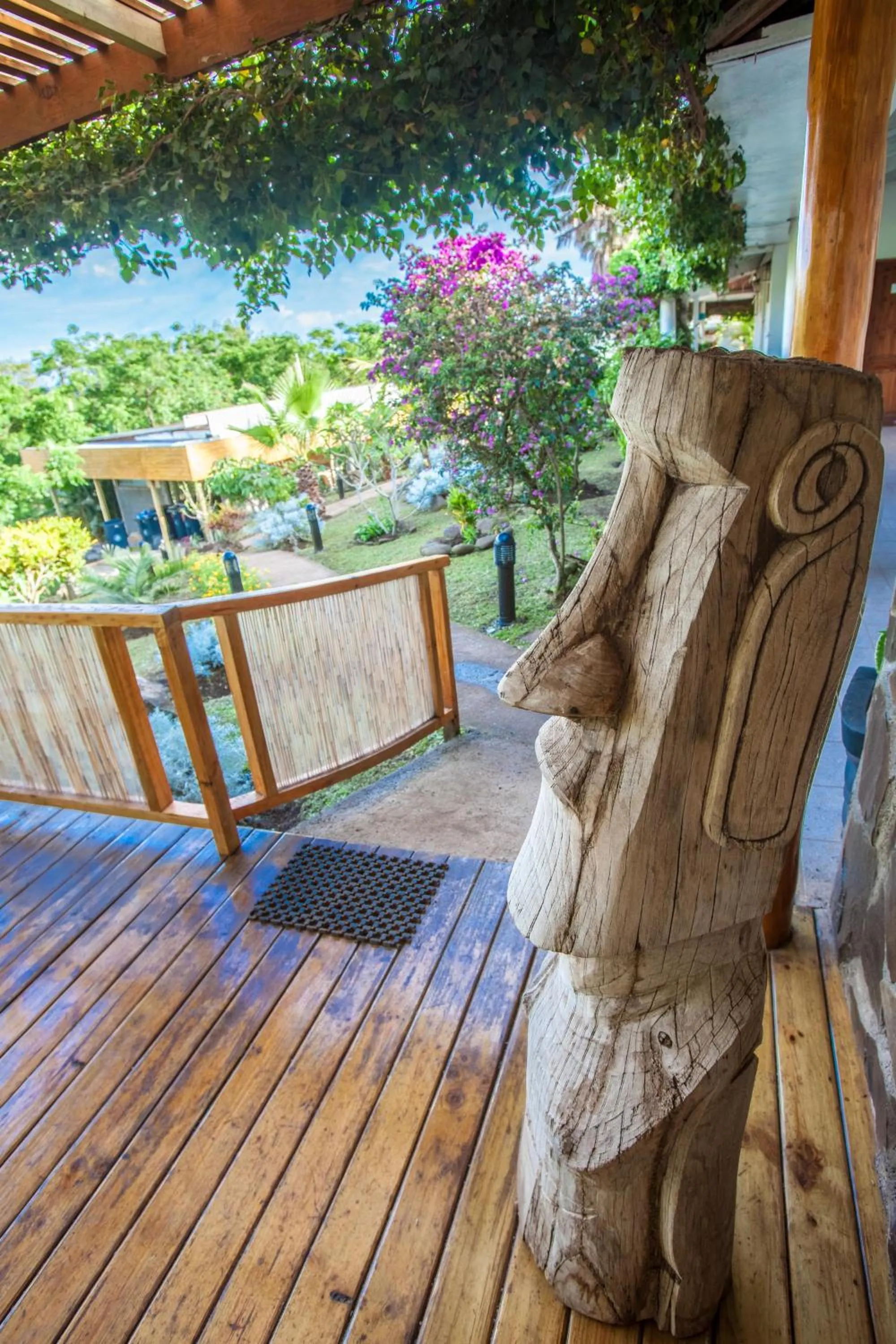 Garden in Easter Island Ecolodge