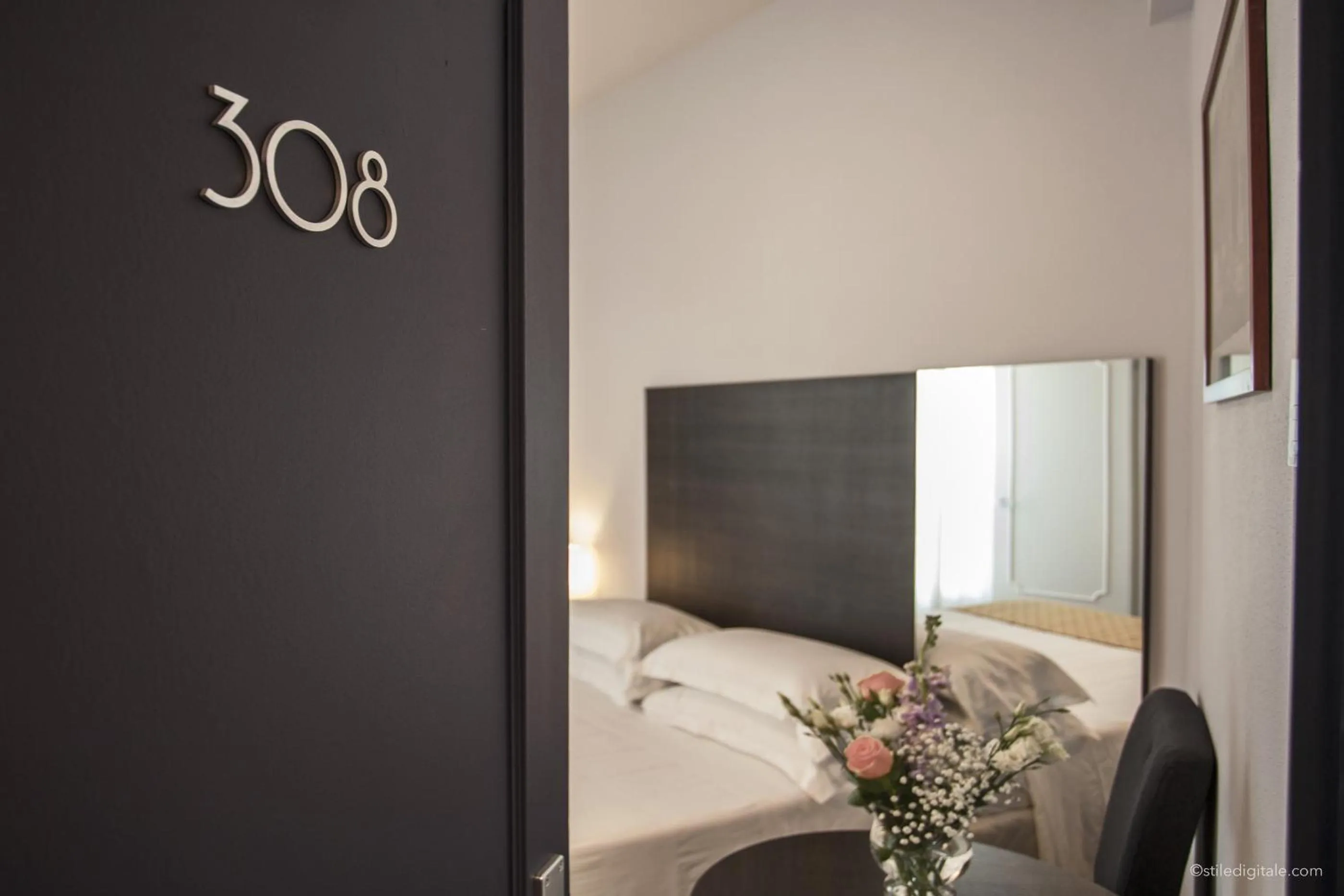 Decorative detail, Bed in Boutique Hotel Liberty 1904