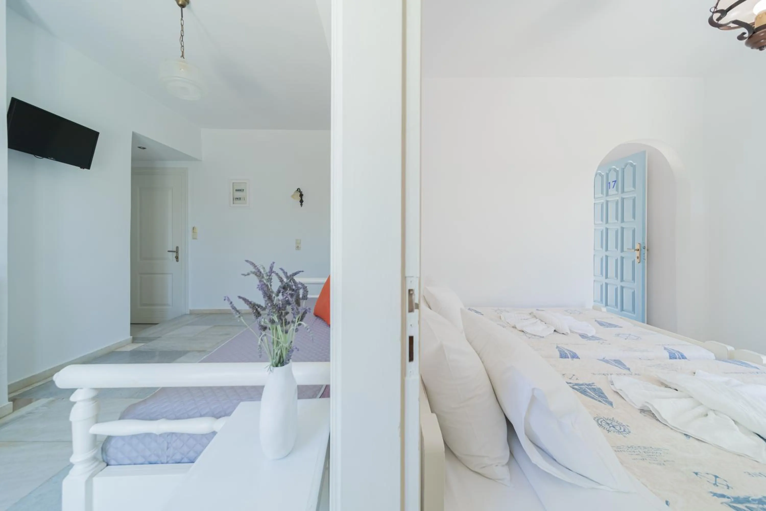 Bedroom, Bed in Agia Anna Living