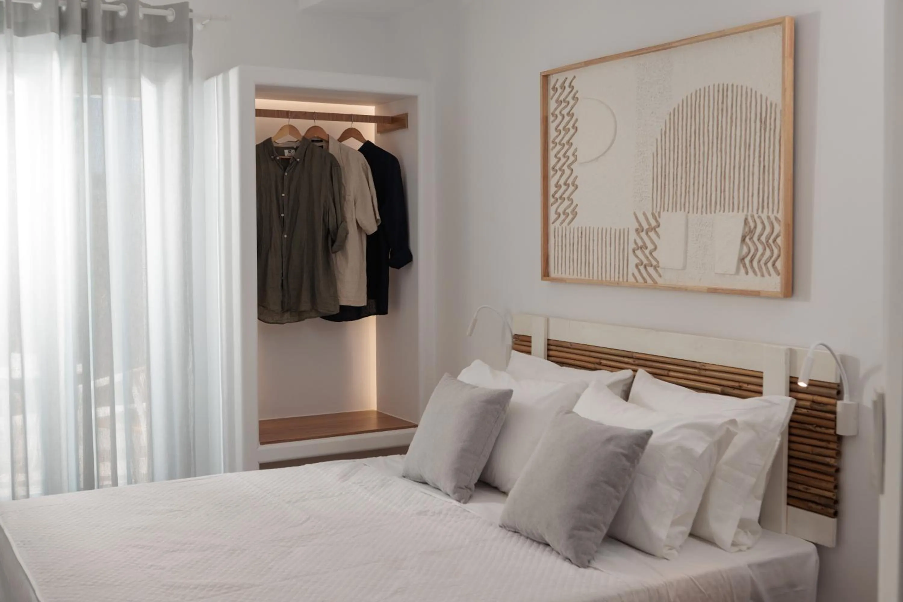 Bedroom, Bed in Agia Anna Living