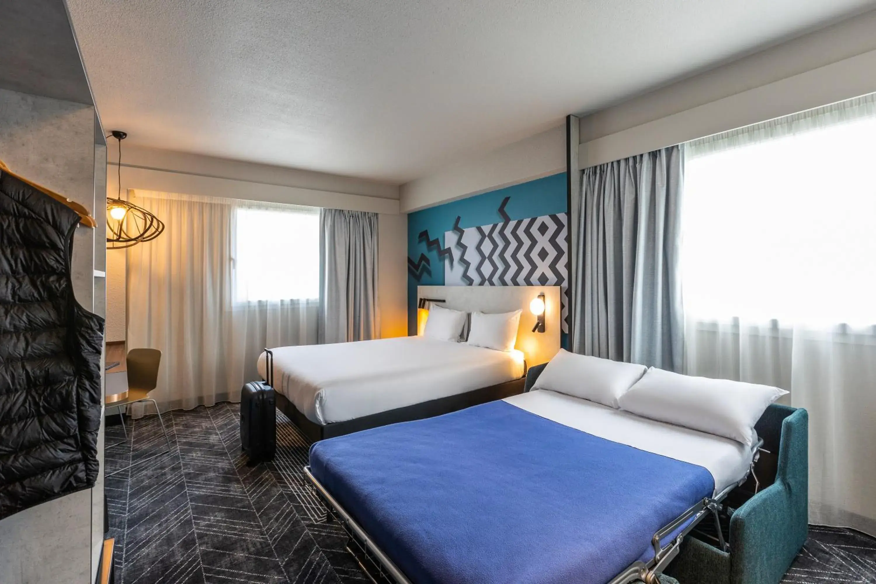 Bedroom, Bed in ibis Styles Bordeaux Centre Mériadeck Bedroom, Bed in ibis Styles Bordeaux Centre Mériadeck