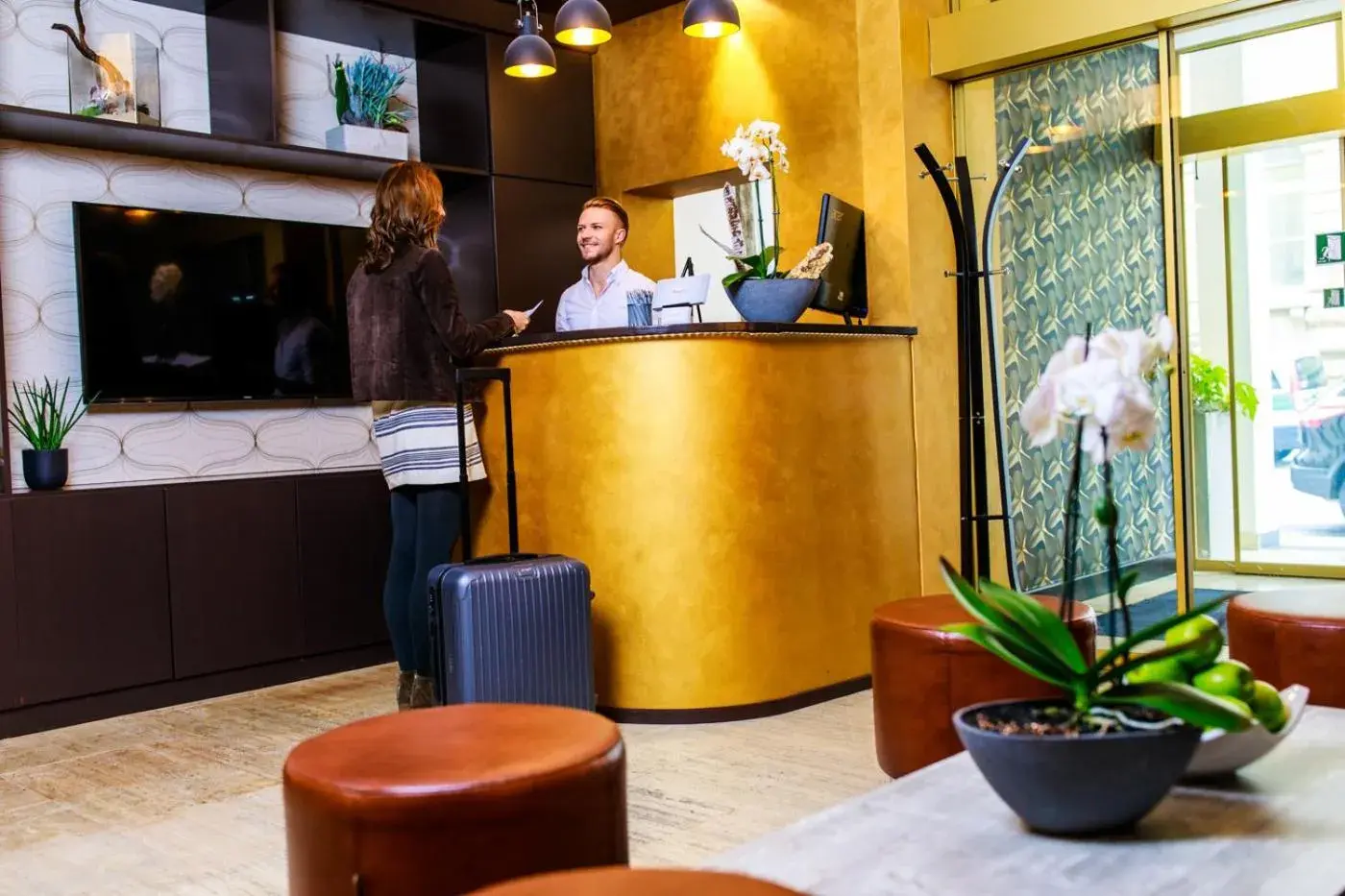 Lobby or reception in Kaiserhof Lobby or reception in Kaiserhof
