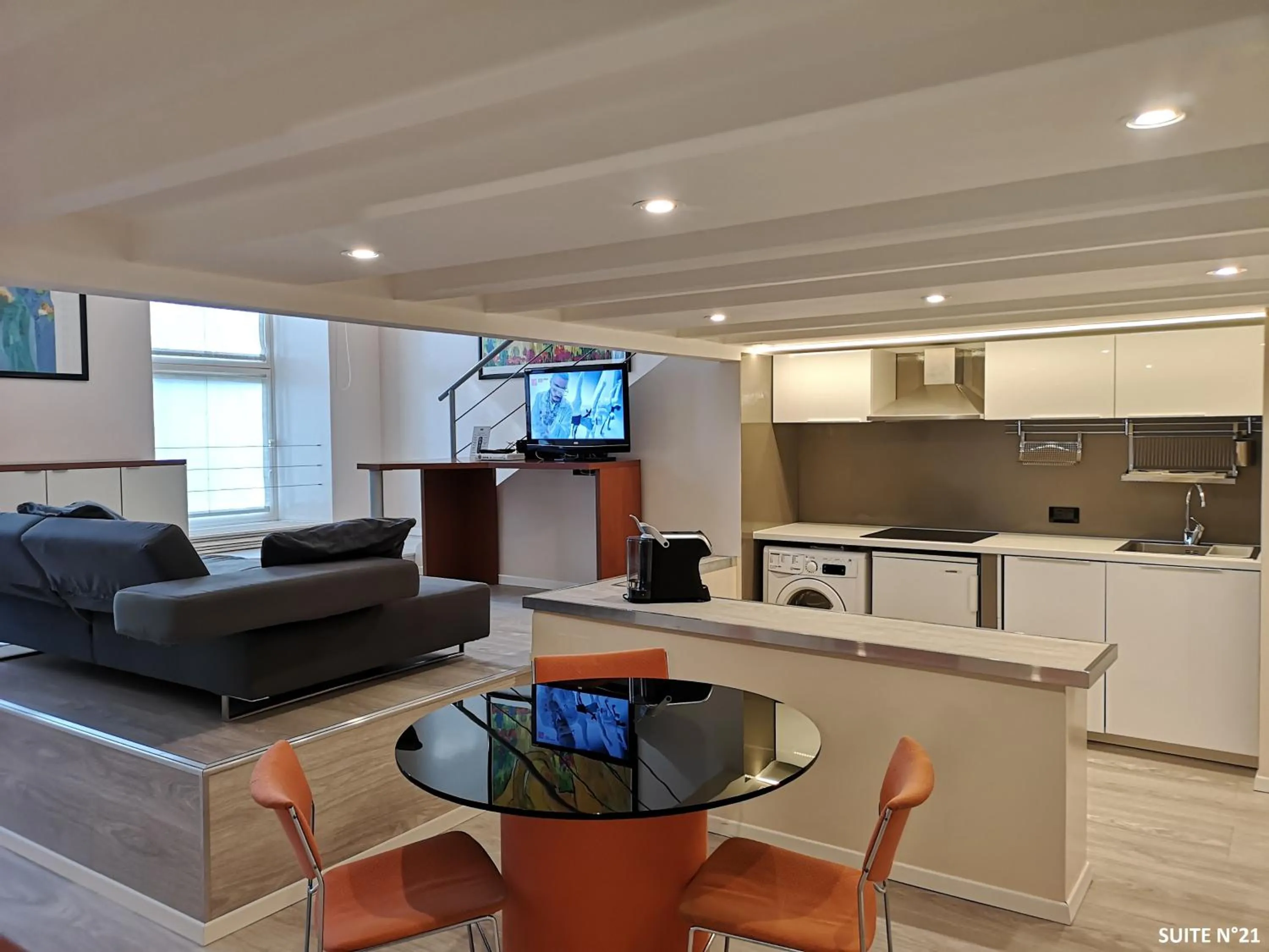 Living room in Residence Sacchi Aparthotel