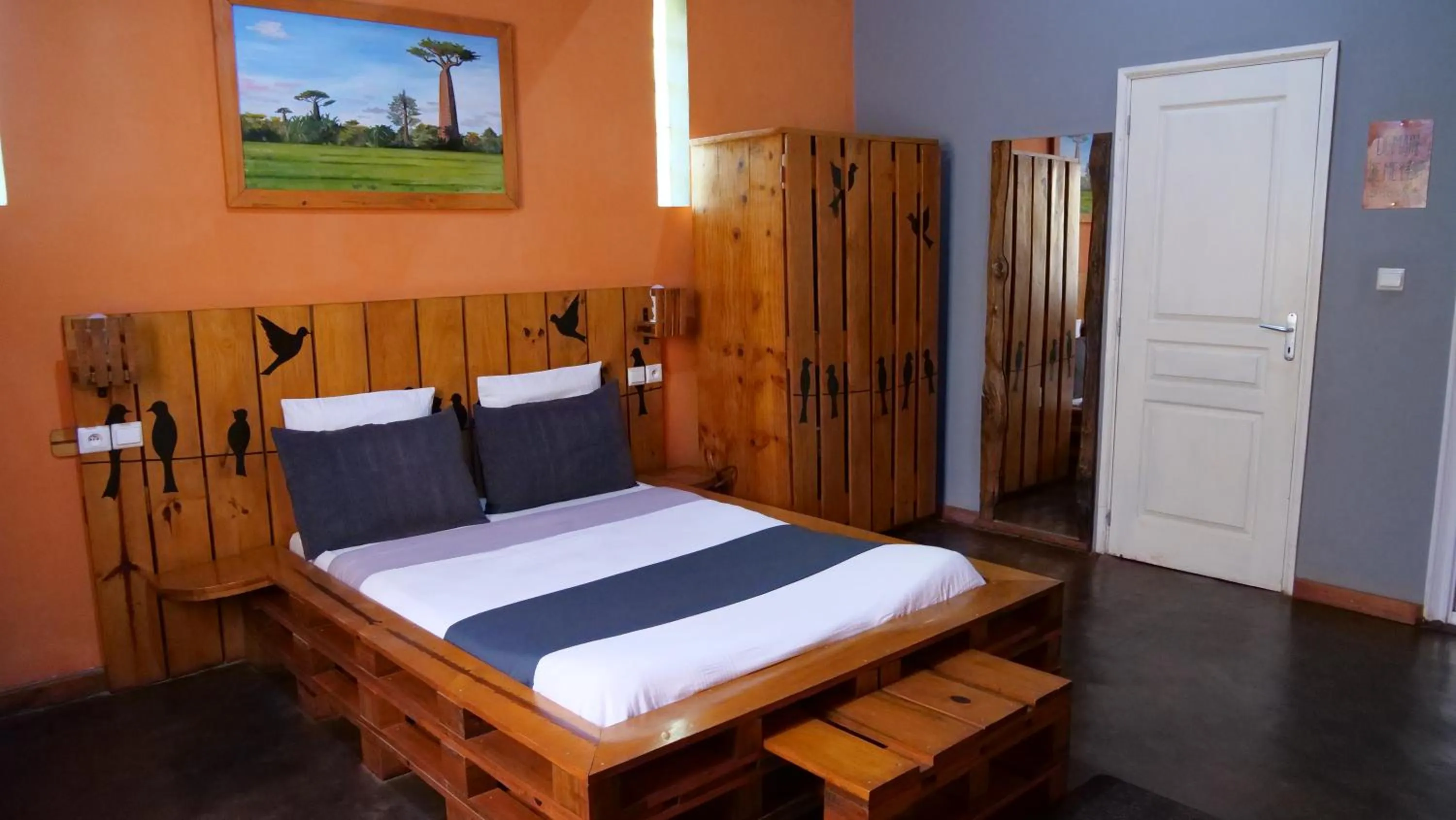 Bed in SOUIMANGA-HOTEL