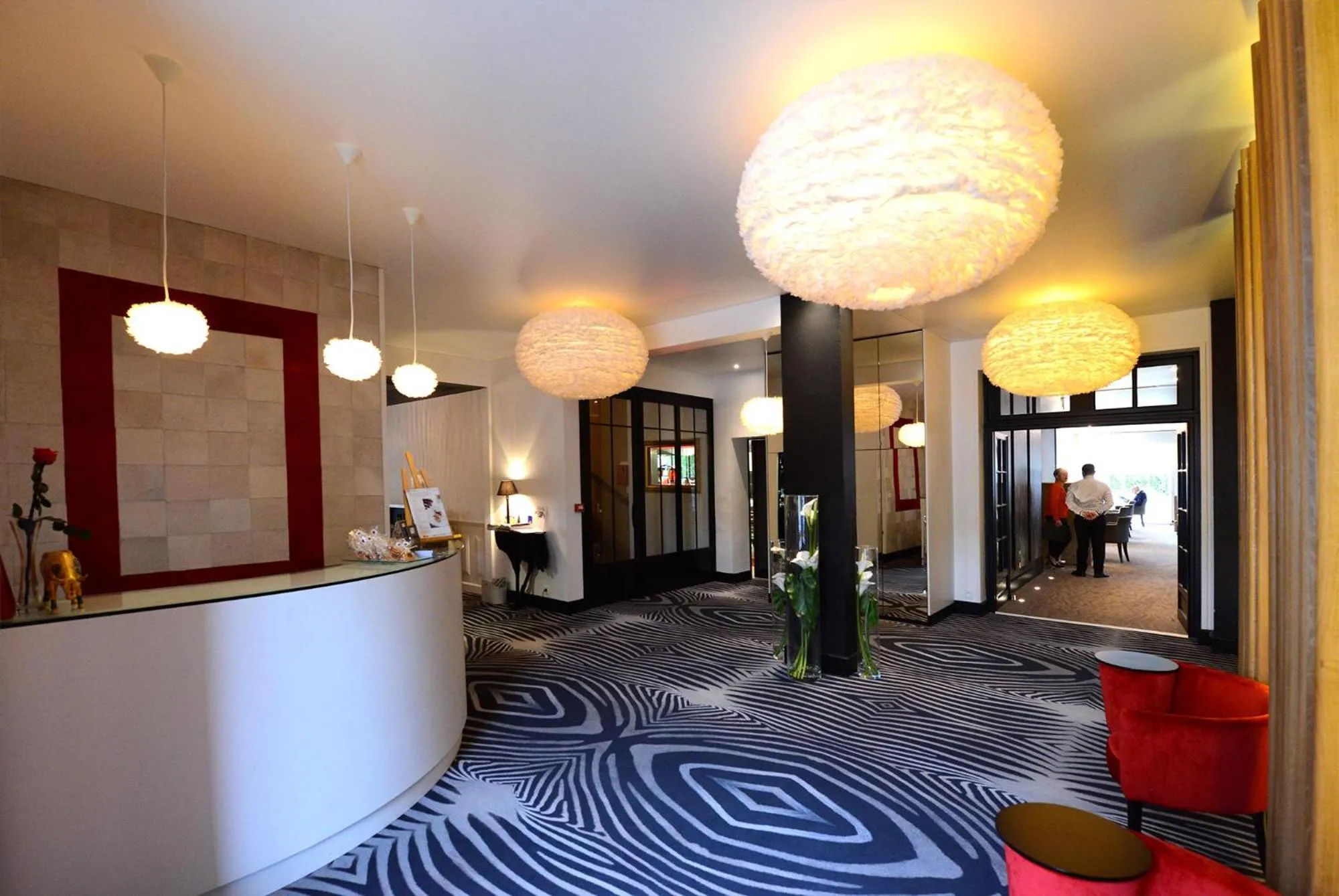 Lobby or reception in Hostellerie de la Renaissance
