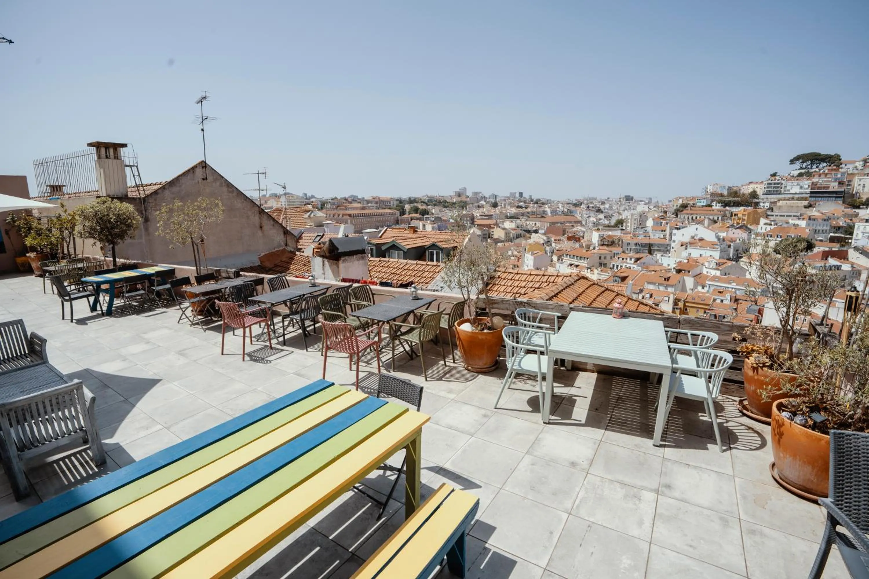 Balcony/Terrace in This Is Lisbon Hostel