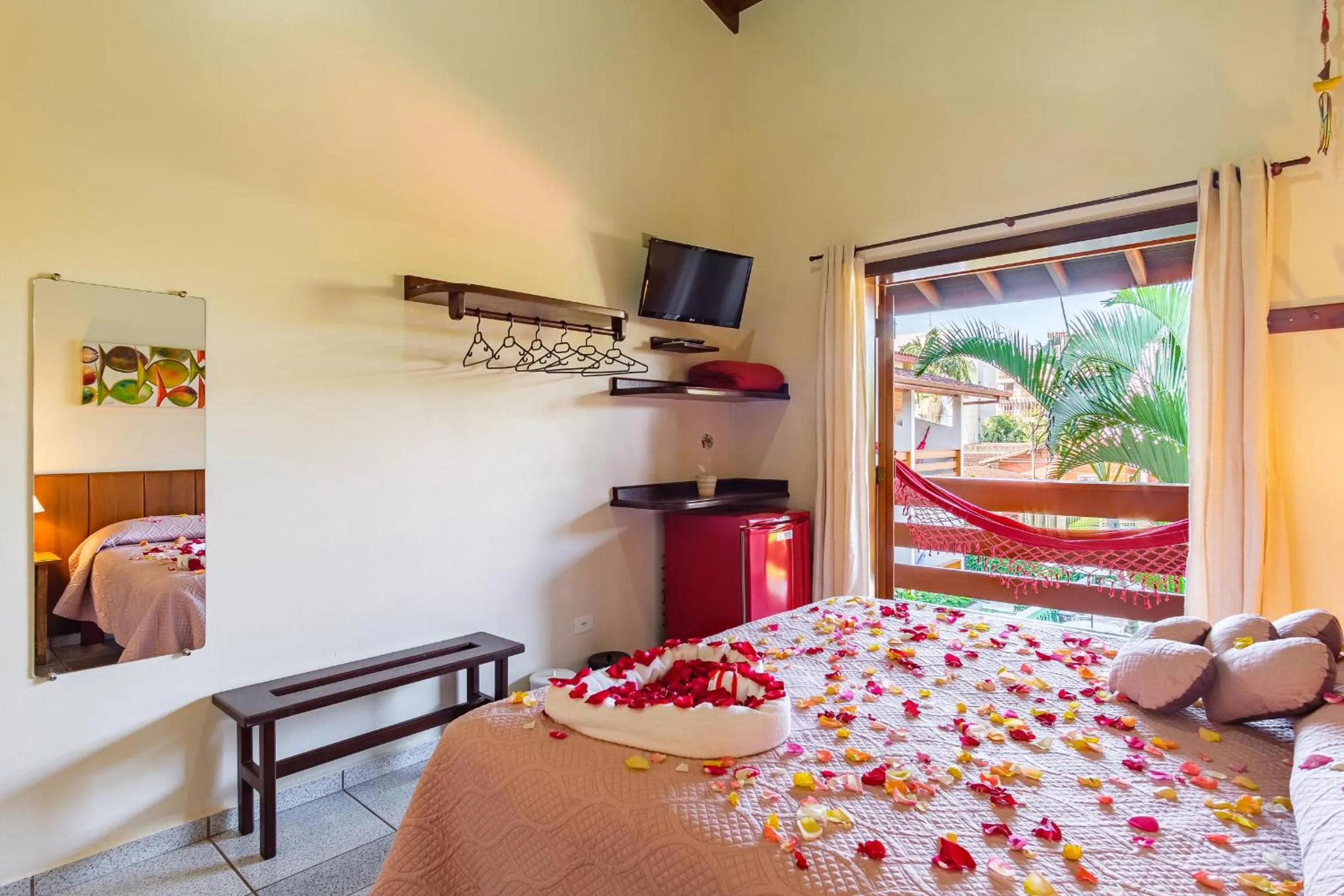 Bed in Pousada Vivamar