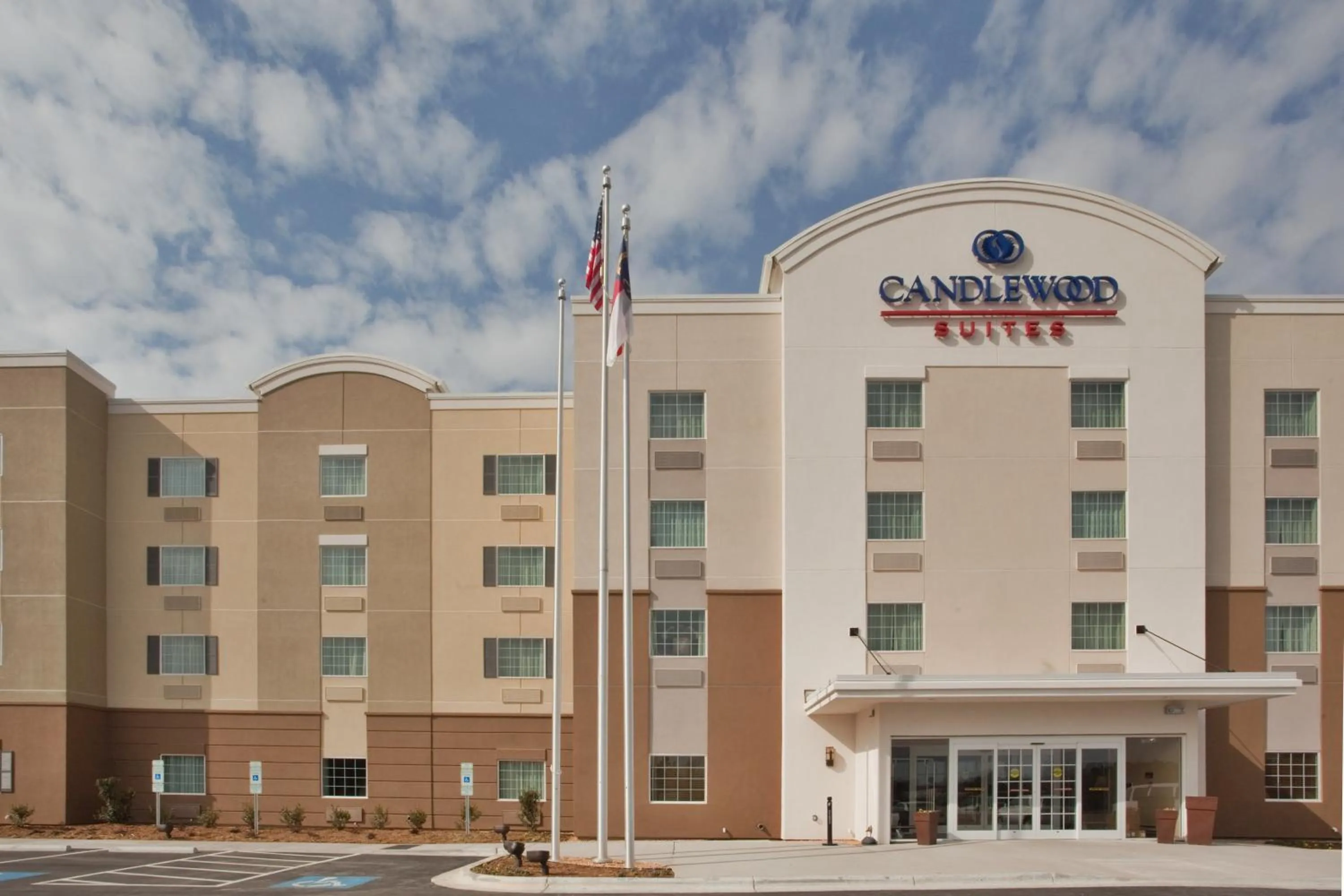 Property building in Candlewood Suites Fayetteville Fort Bragg by IHG