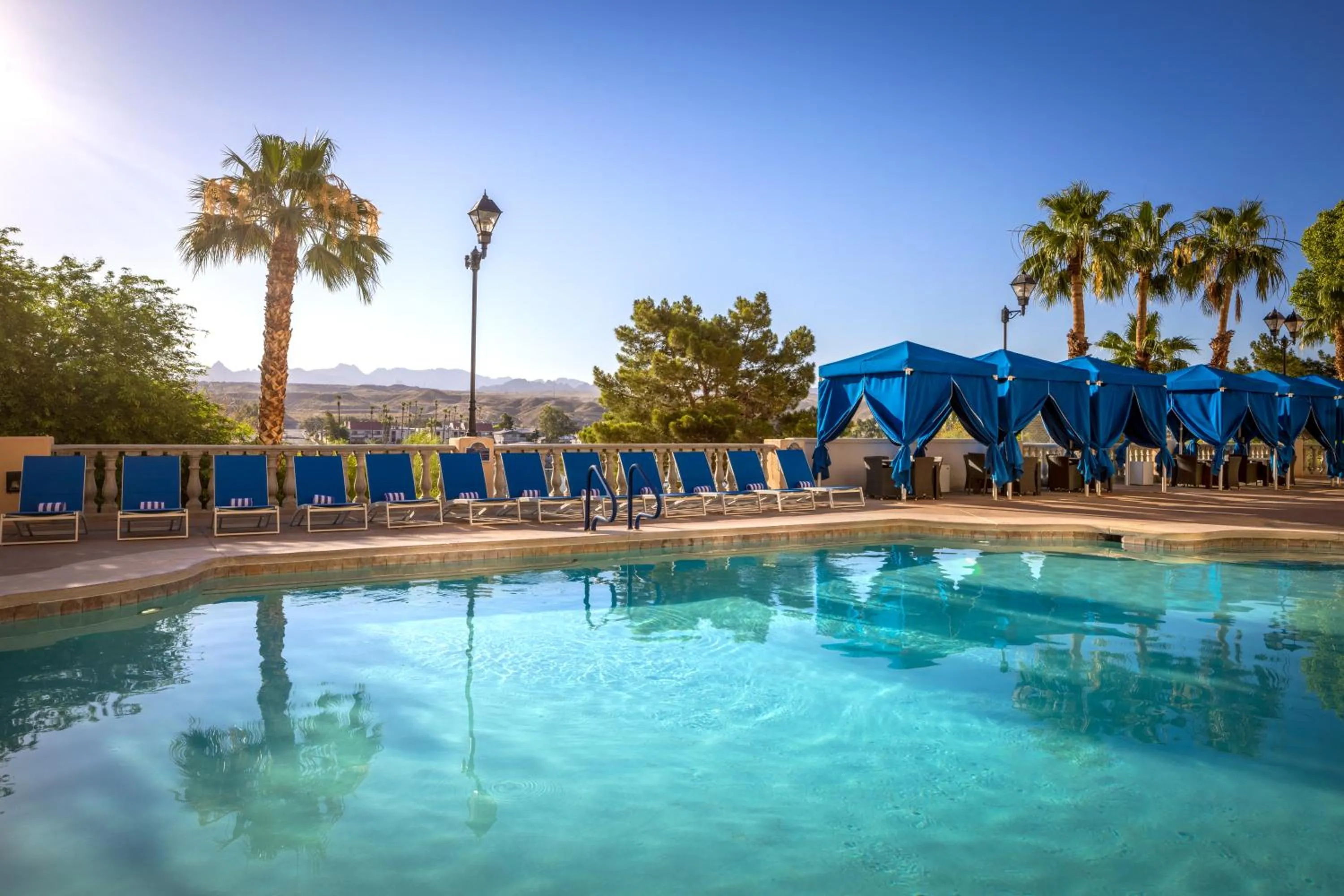 Pool view in Harrah's Laughlin, A Caesars Destination
