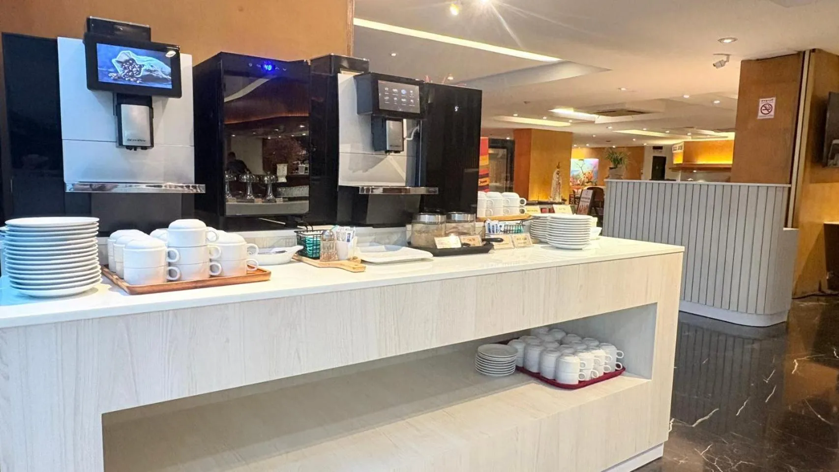 Buffet breakfast in Tai Pan Hotel