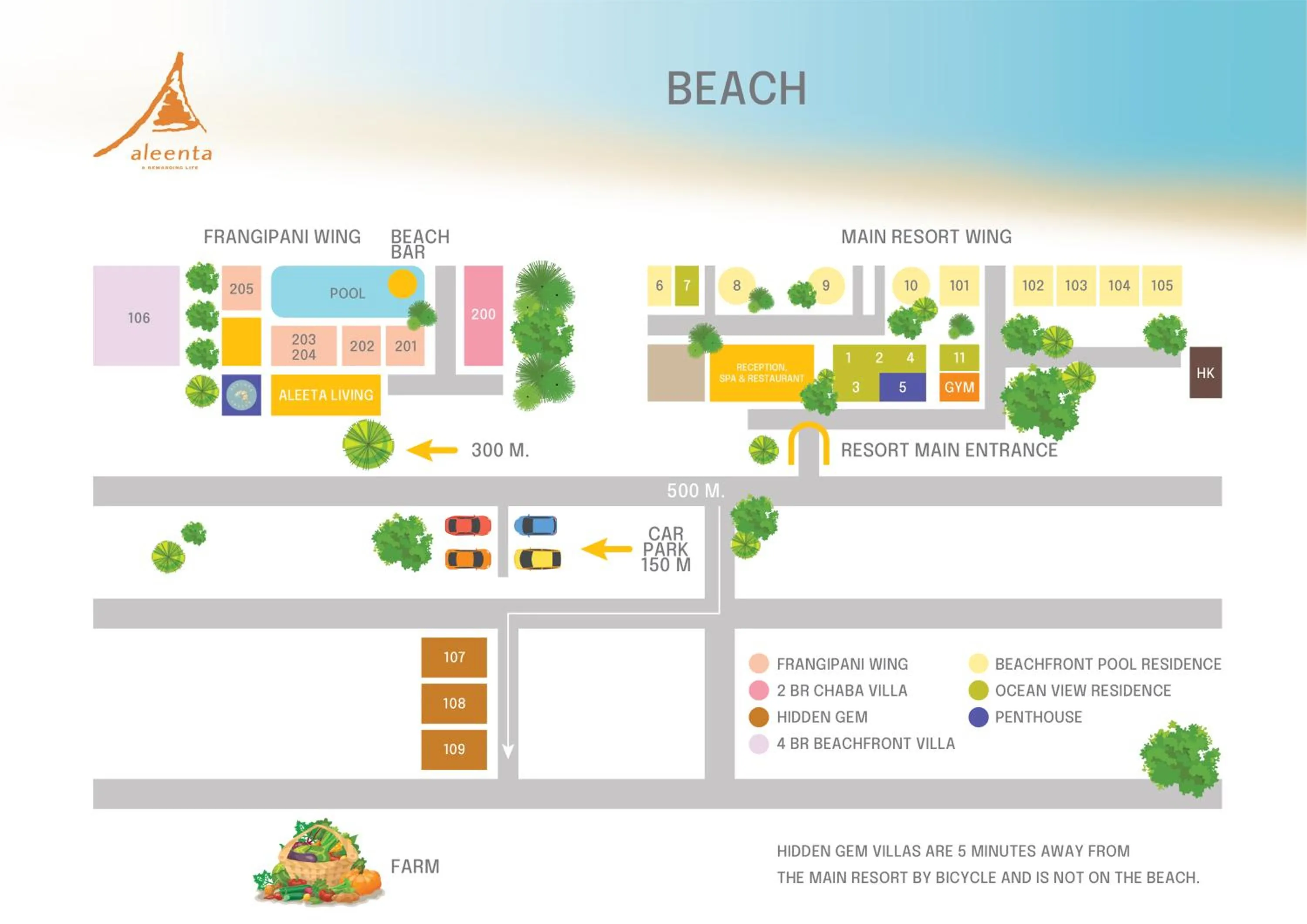 Floor plan in Aleenta Resort and Spa, Hua Hin - Pranburi SHA Plus