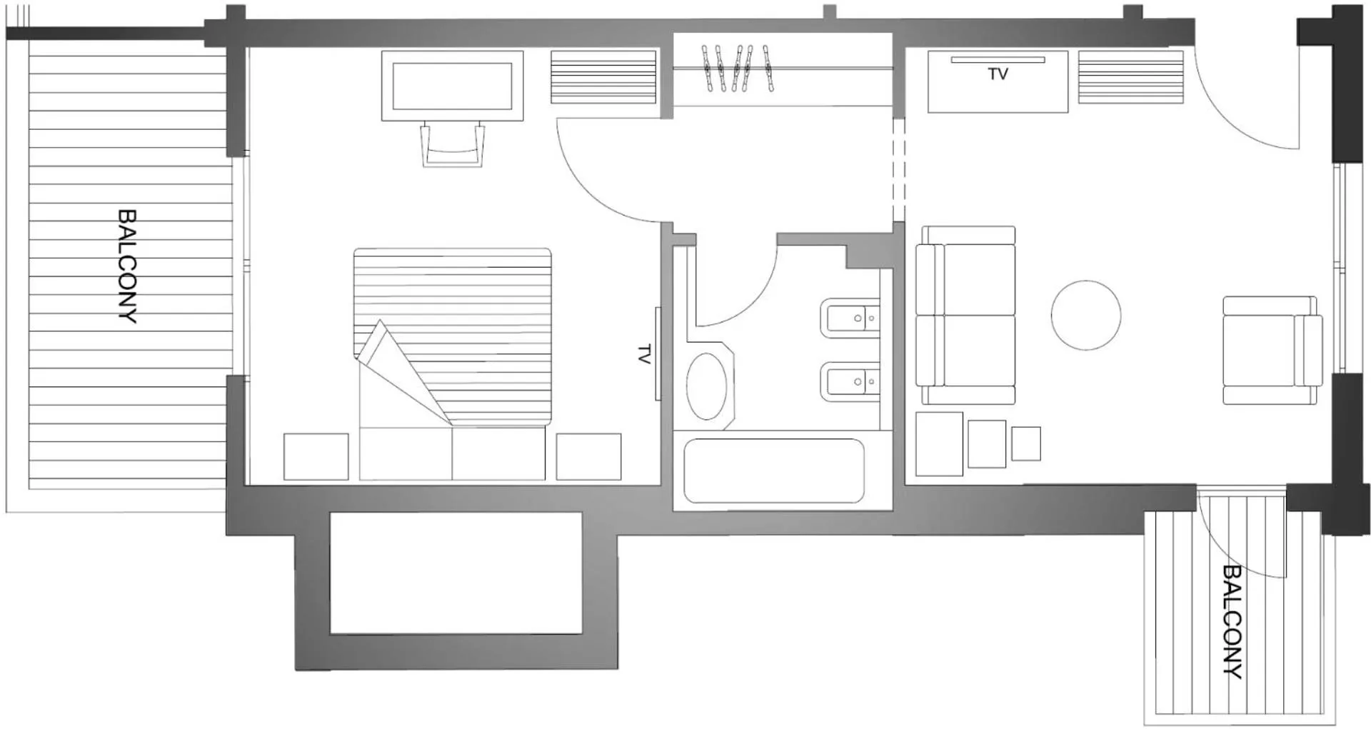 Floor plan in Hotel Al Bustan