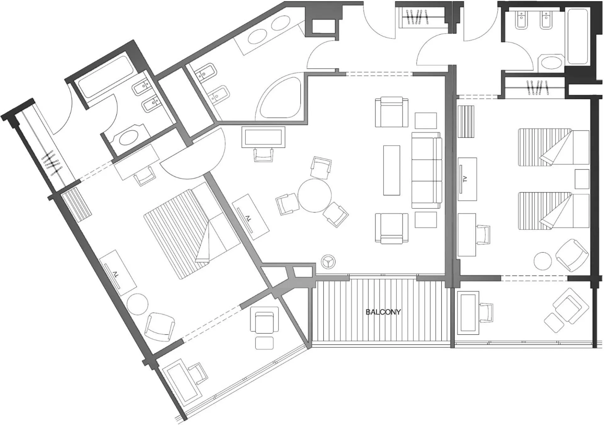 Floor plan in Hotel Al Bustan