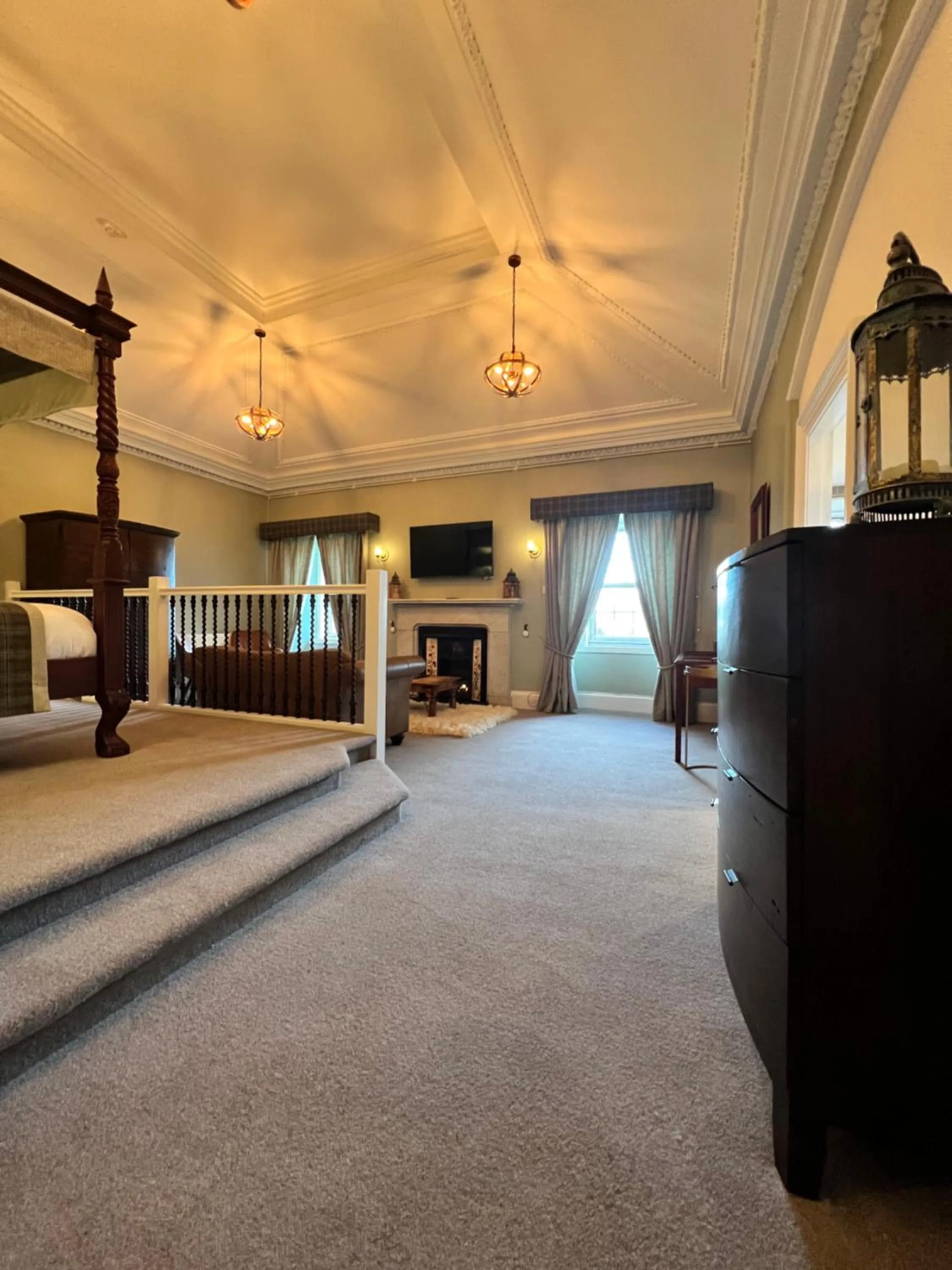 Bed in Greshornish House Hotel