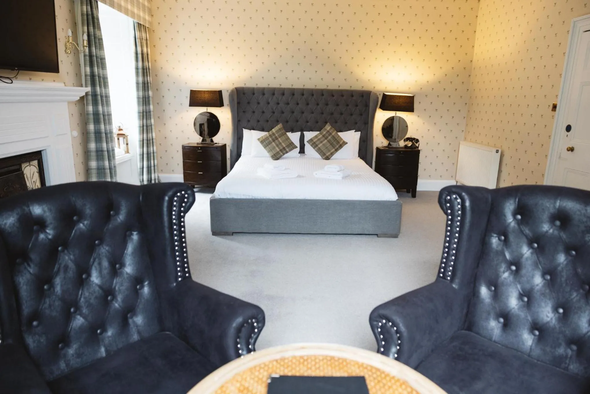 Bed in Greshornish House Hotel