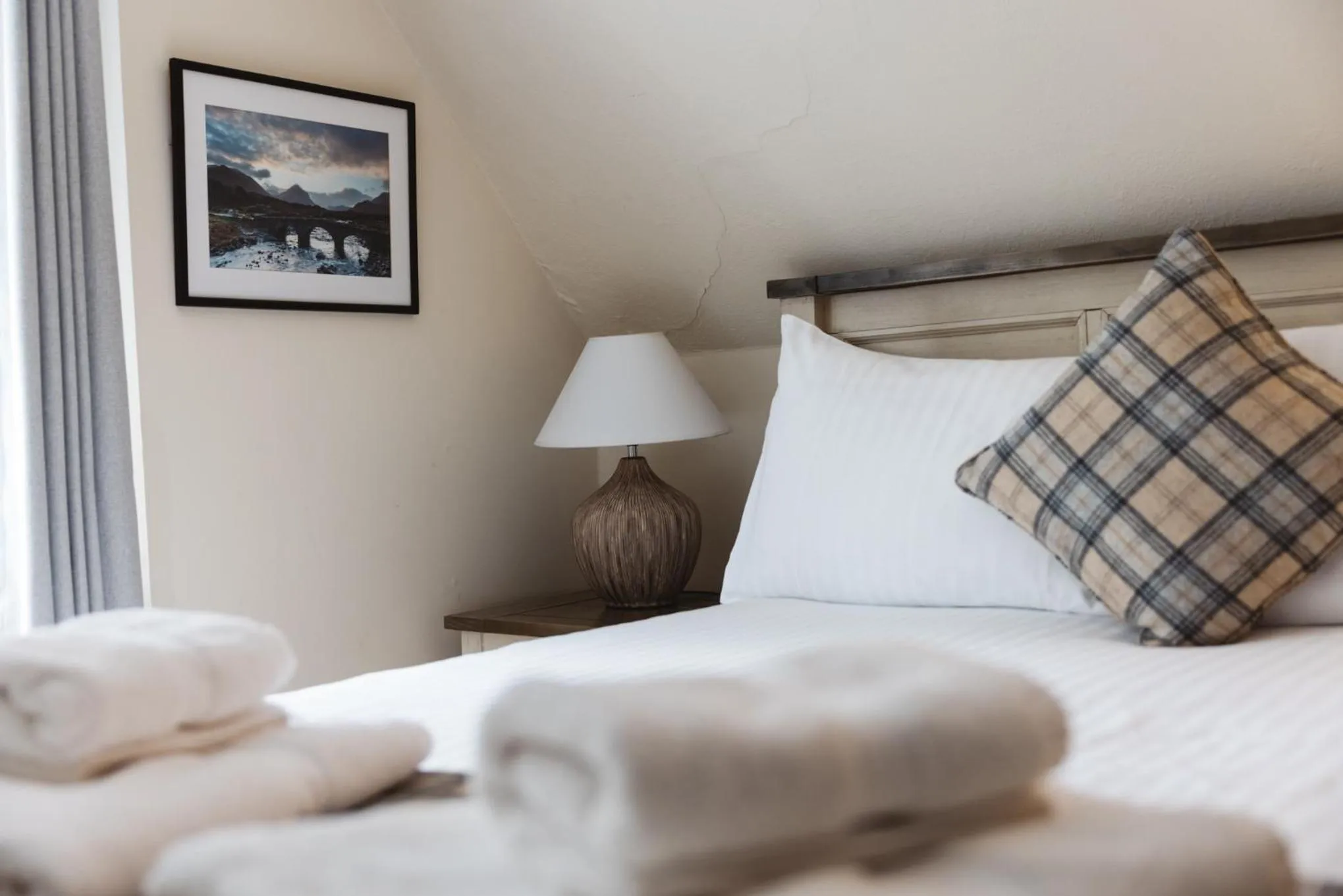 Bed in Greshornish House Hotel