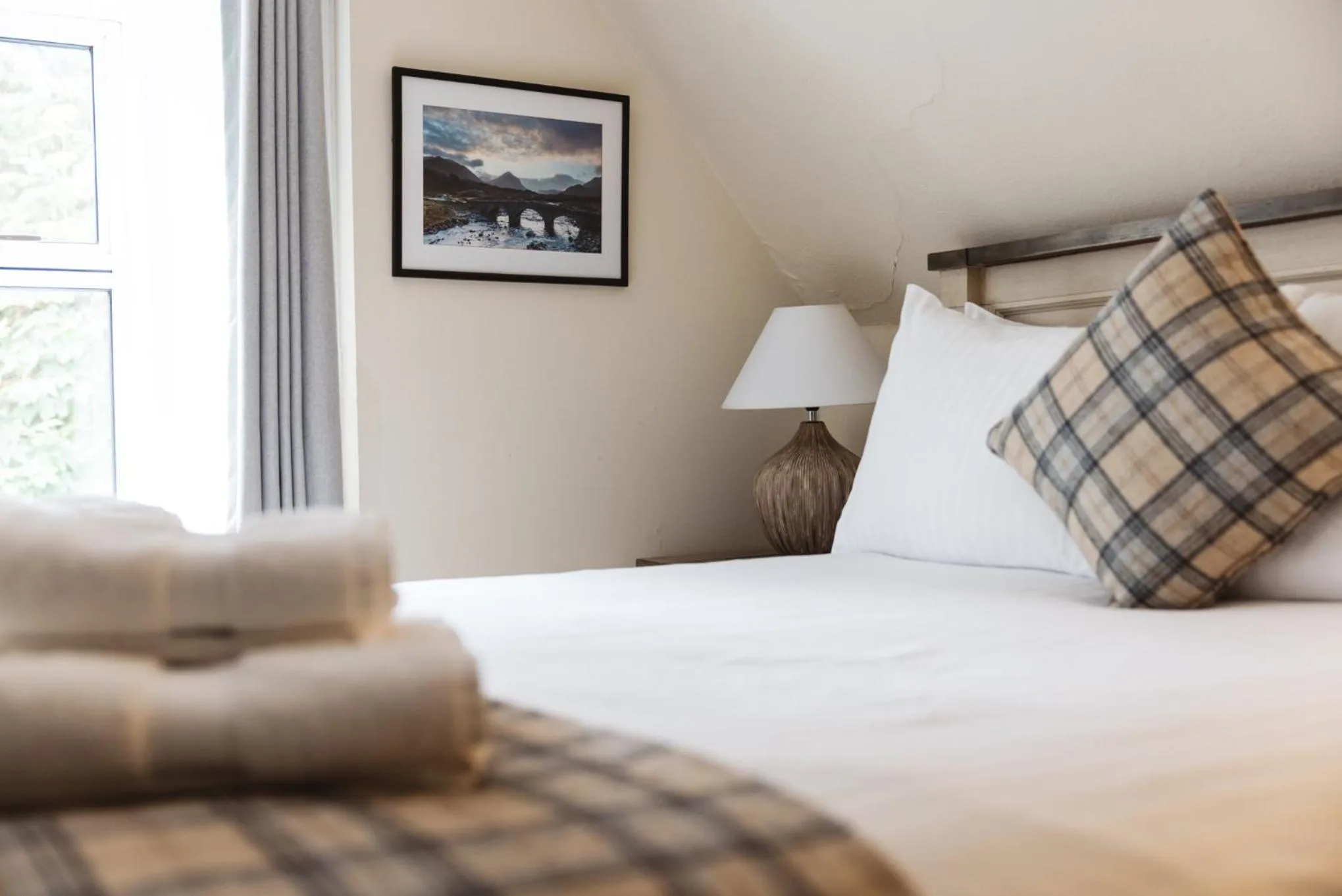 Bed in Greshornish House Hotel