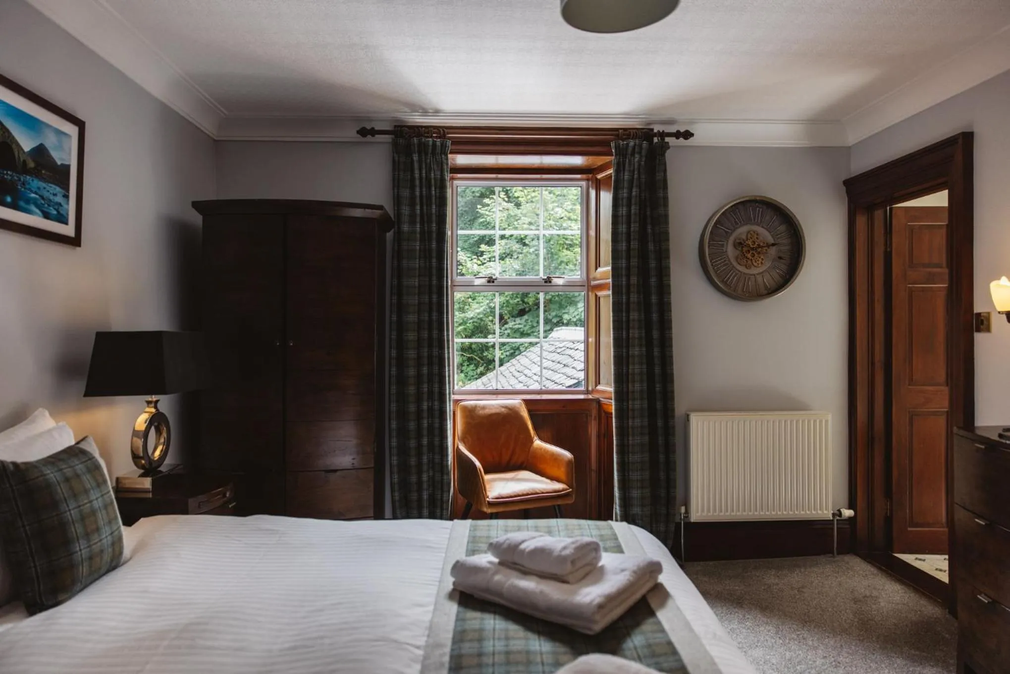 Bed in Greshornish House Hotel