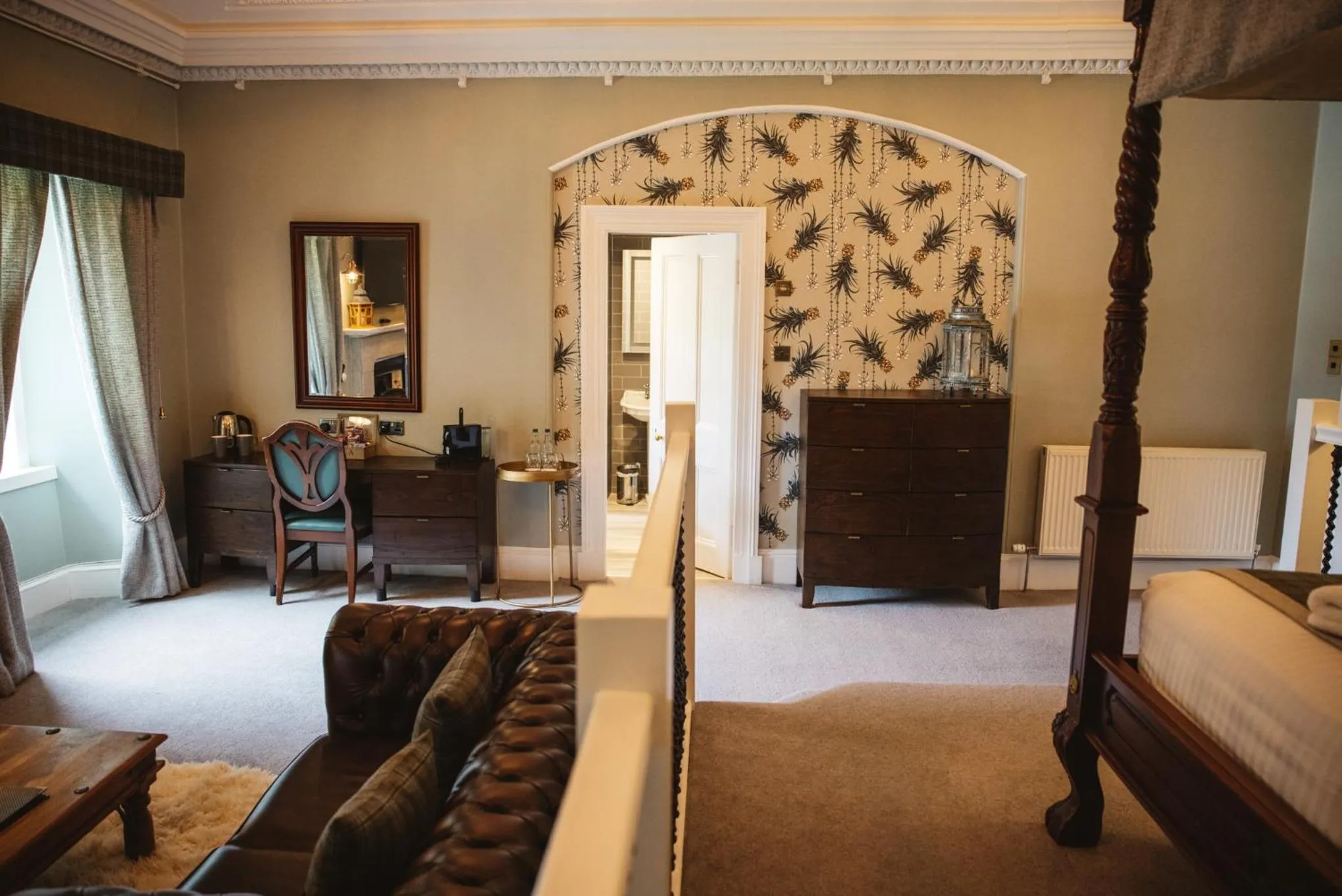 Bed in Greshornish House Hotel