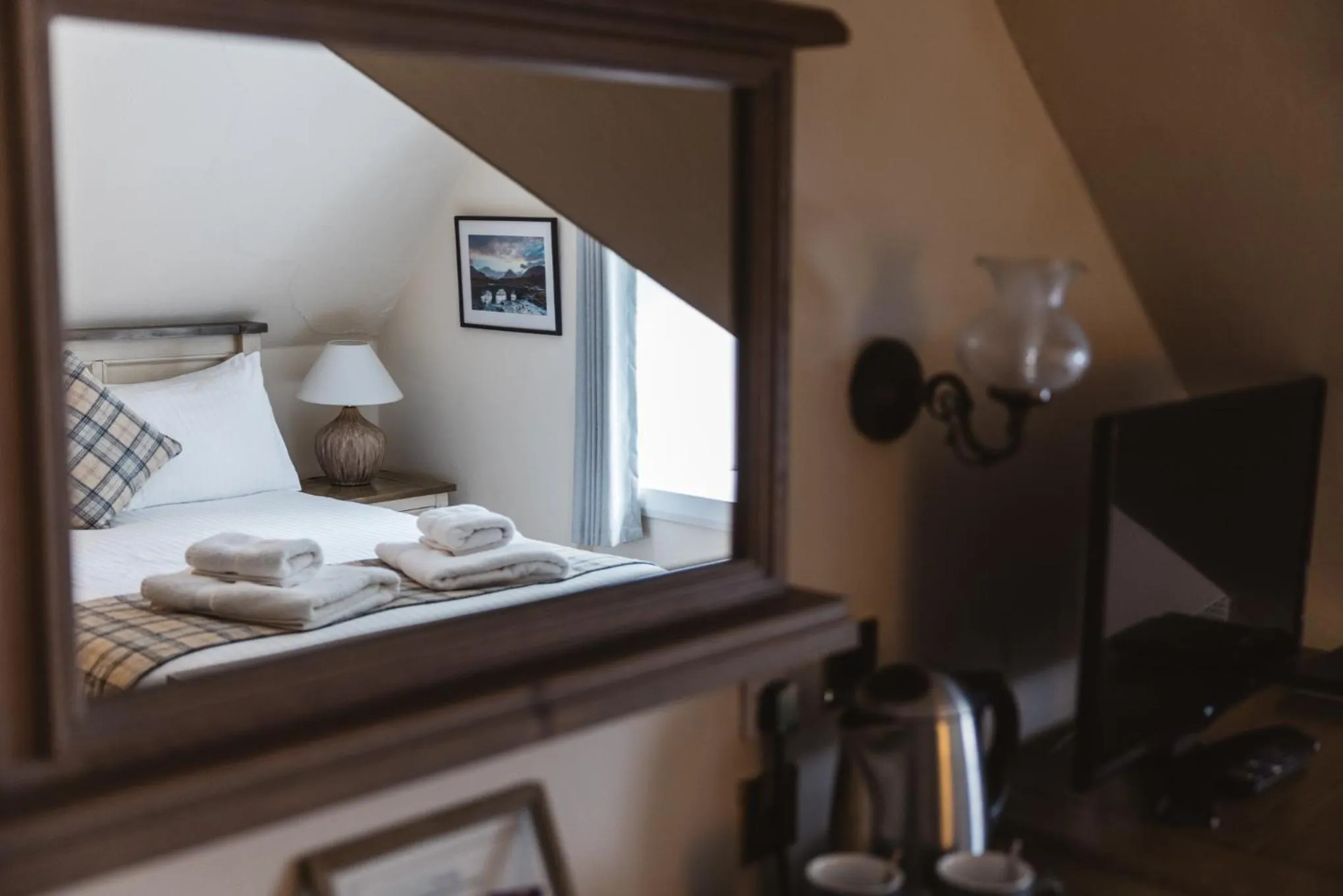 Bed in Greshornish House Hotel