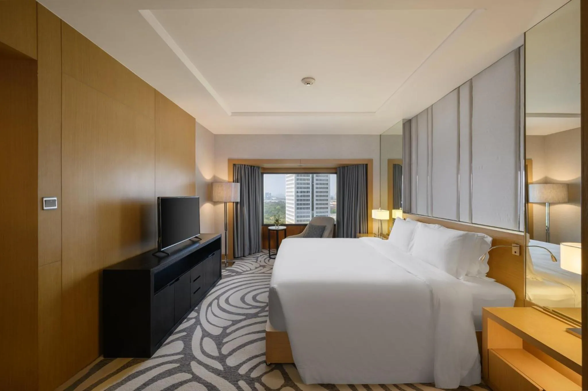 Photo of the whole room, Bed in Centara Grand at Central Plaza Ladprao Bangkok