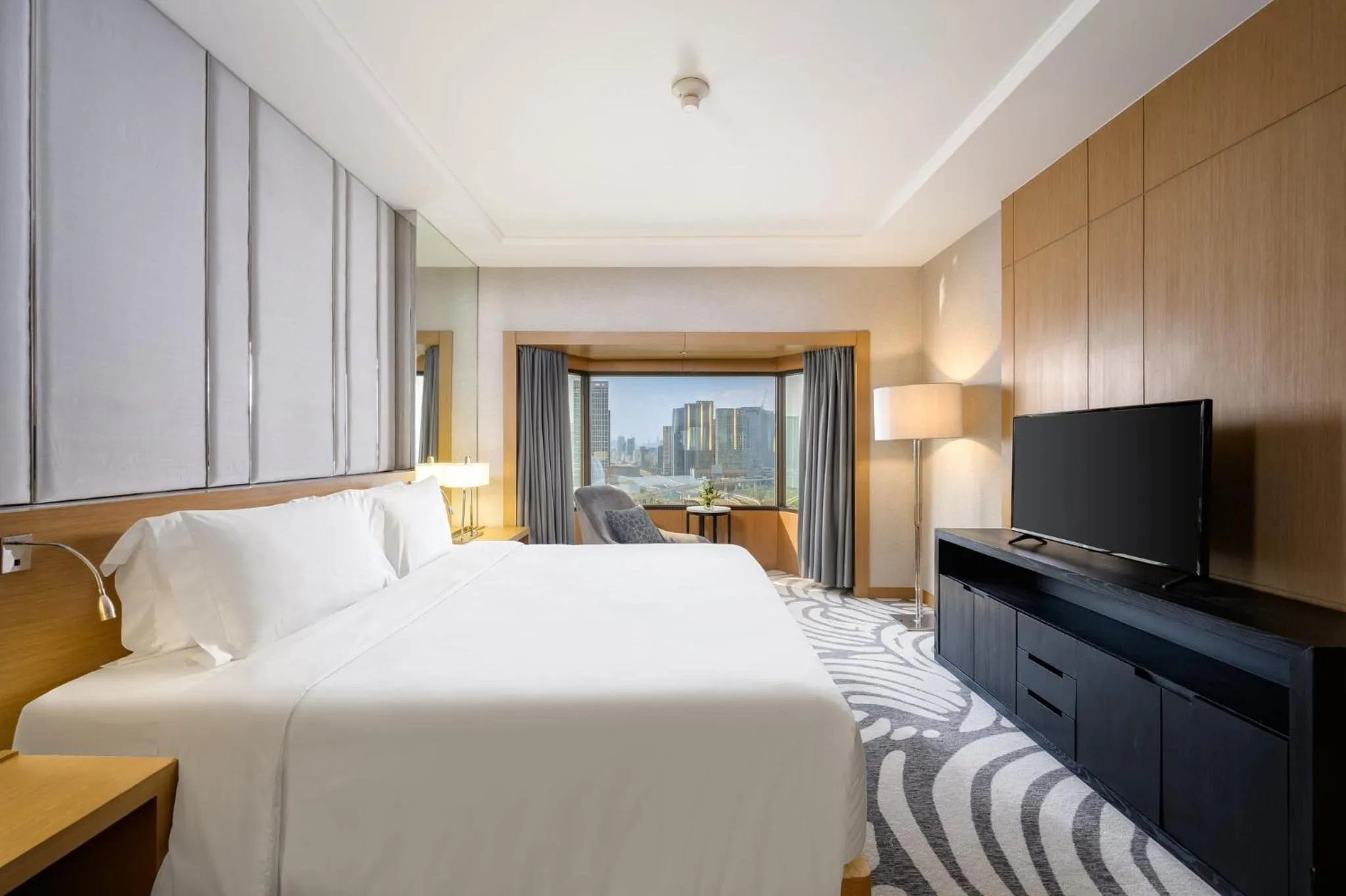 Photo of the whole room, Bed in Centara Grand at Central Plaza Ladprao Bangkok