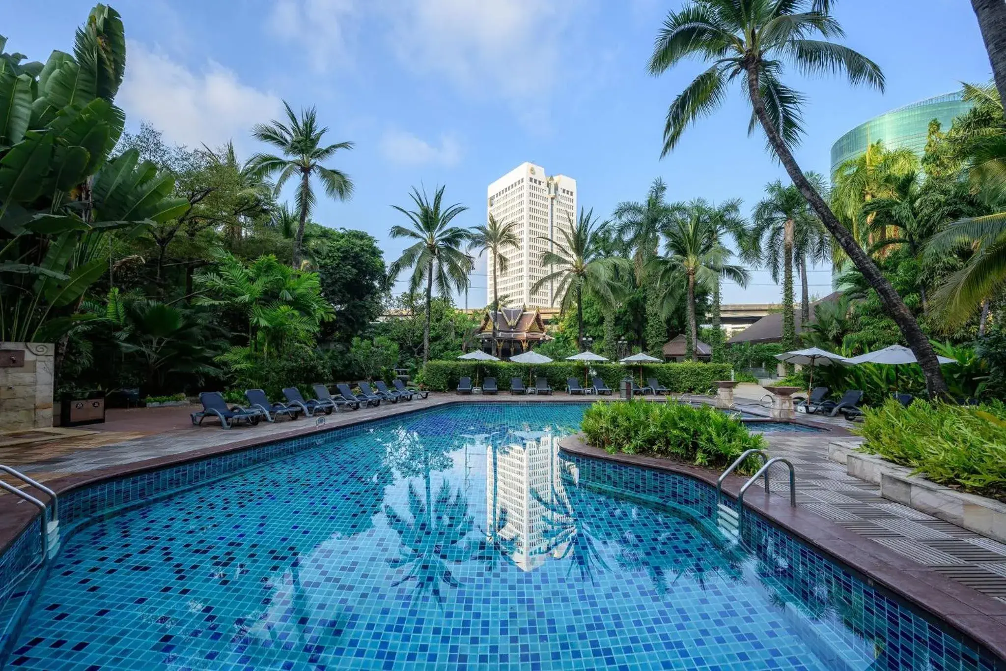 Swimming pool in Centara Grand at Central Plaza Ladprao Bangkok Swimming pool in Centara Grand at Central Plaza Ladprao Bangkok