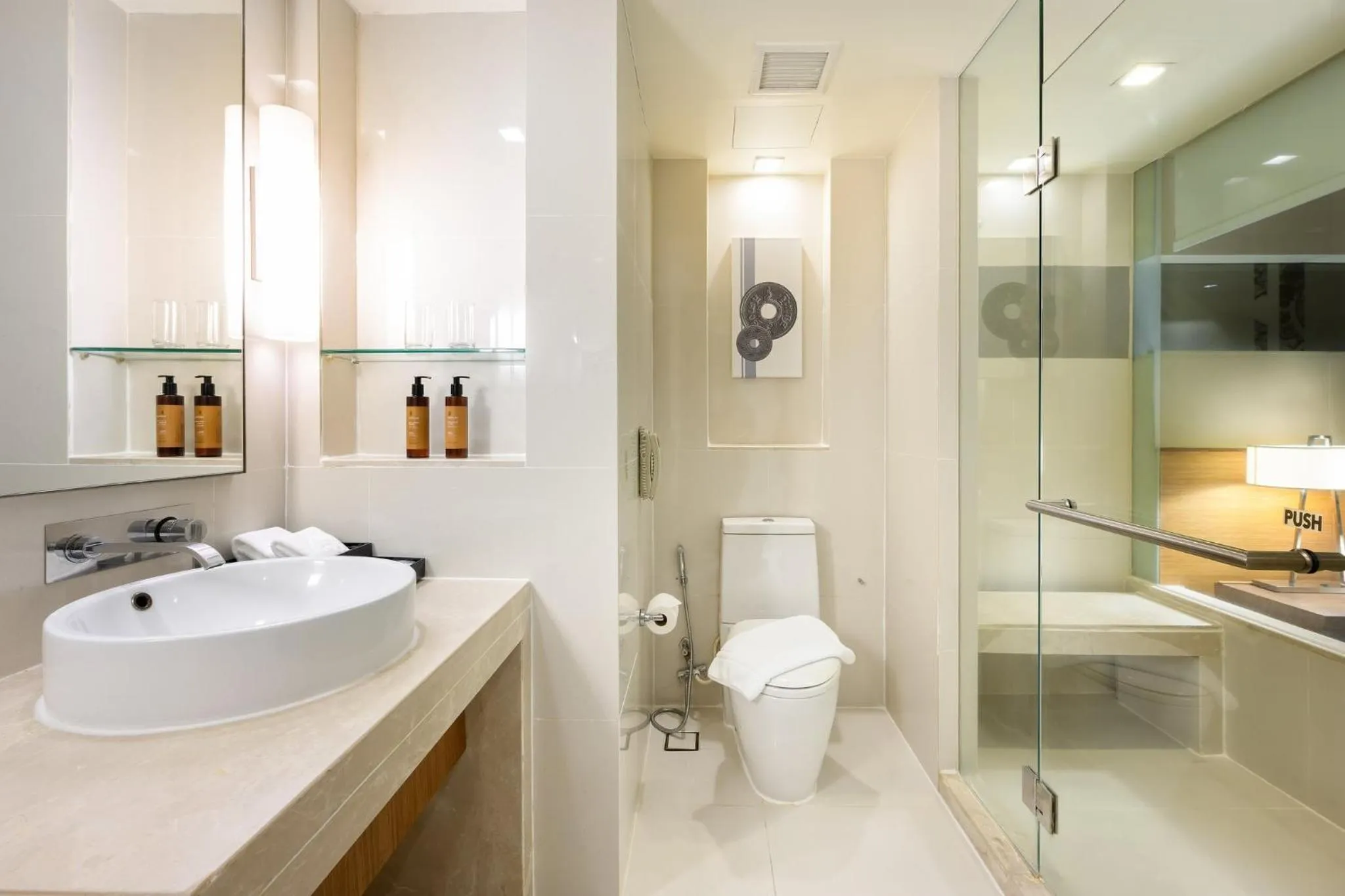 Bathroom in Centara Grand at Central Plaza Ladprao Bangkok