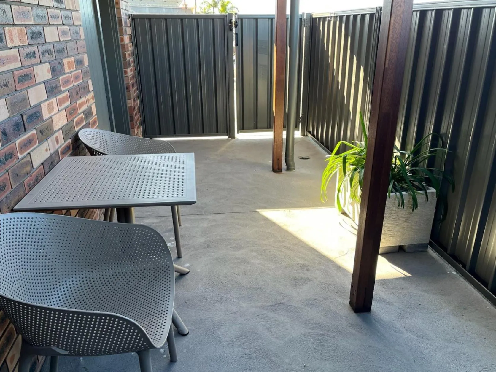 Seating area in Jervis Bay Motel