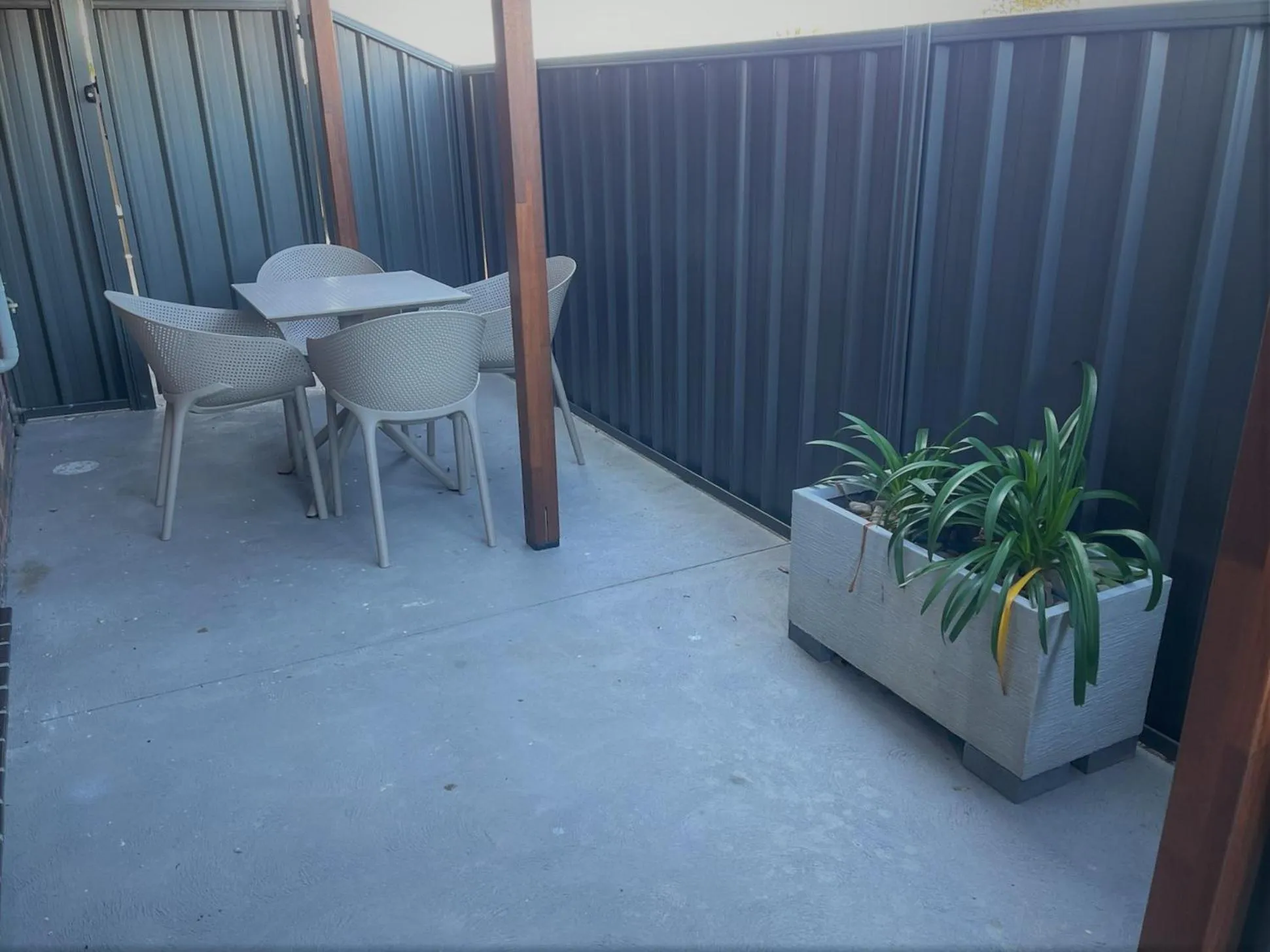 Seating area in Jervis Bay Motel