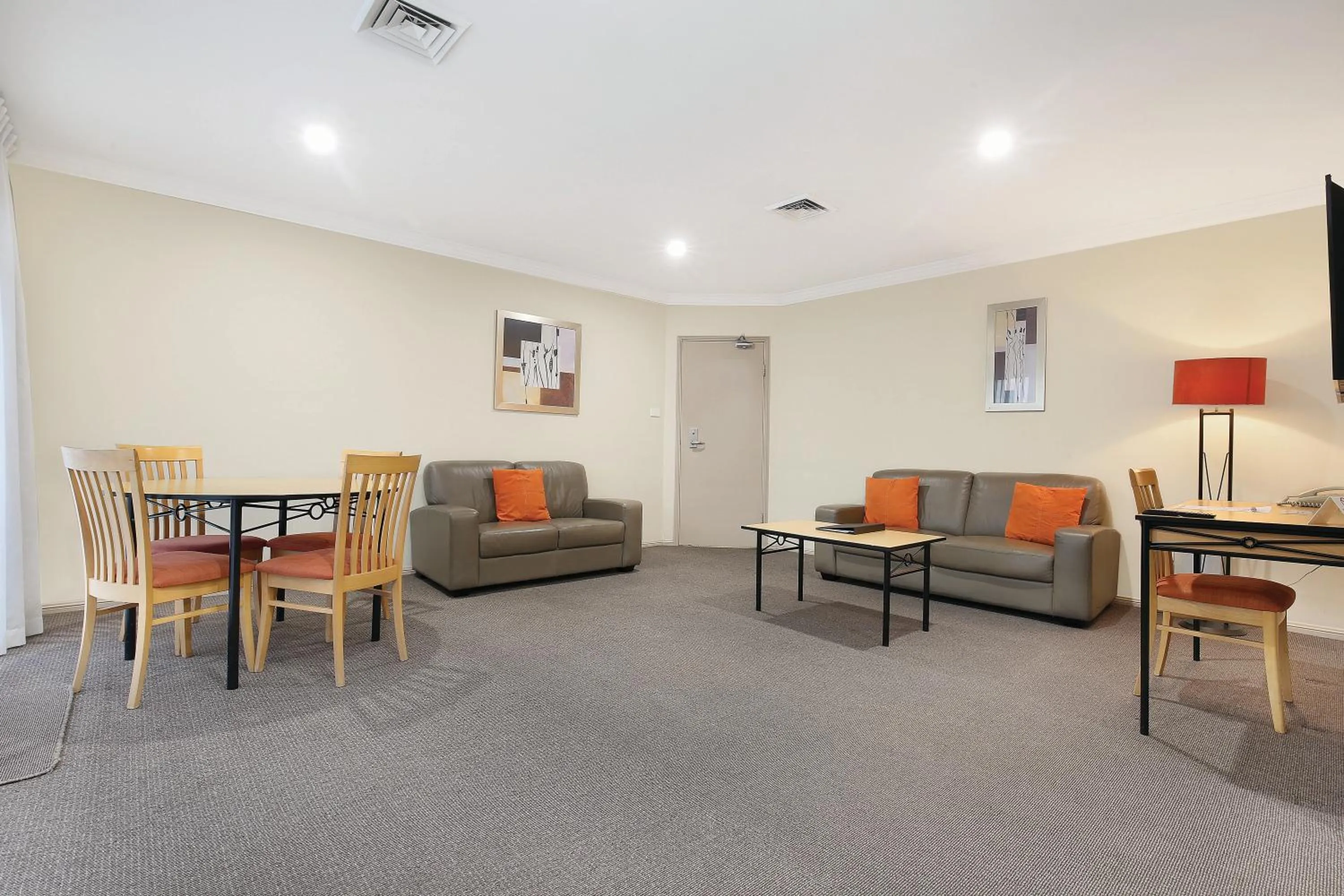 Living room in Wollongong Serviced Apartments