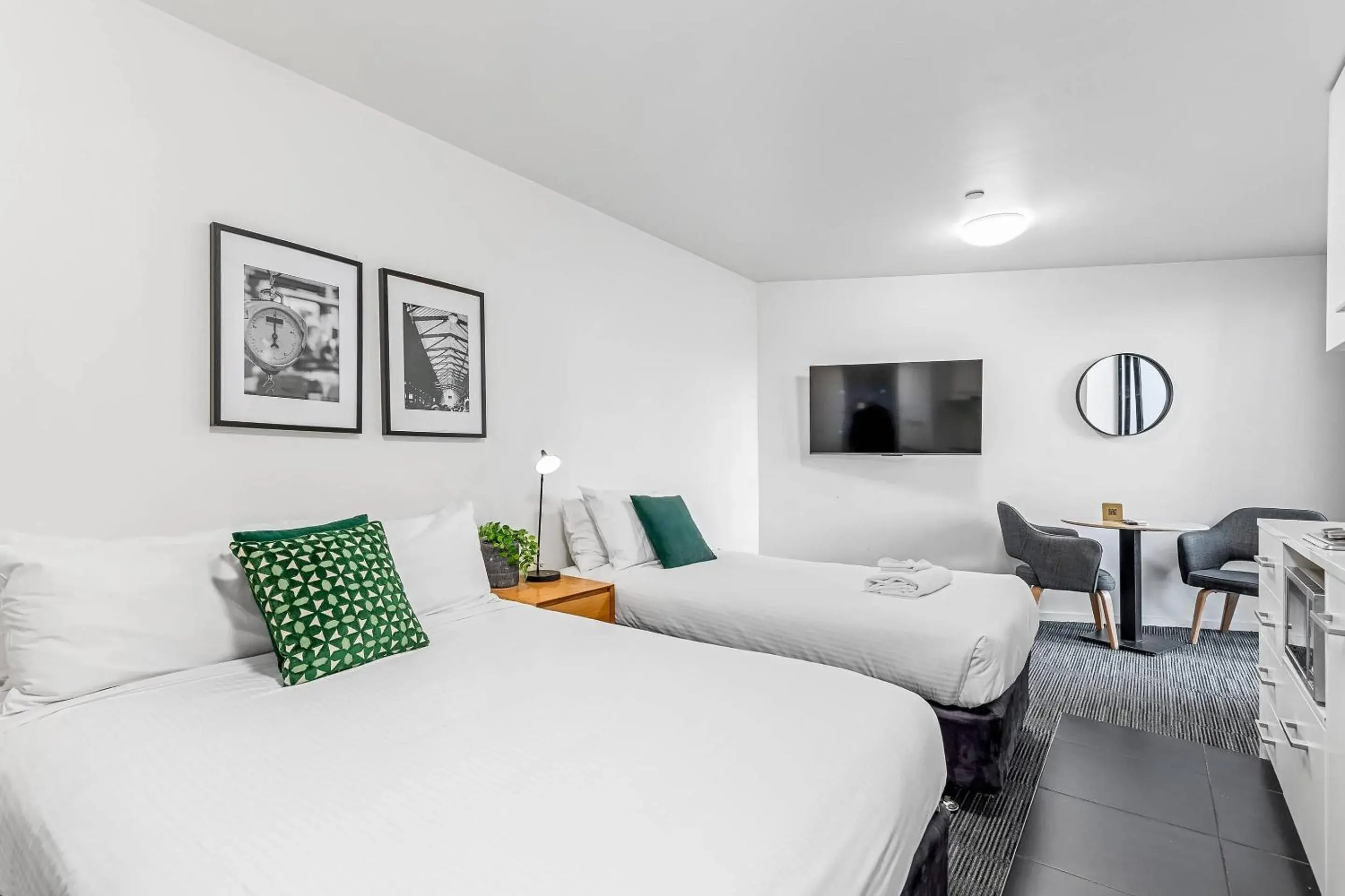 Bedroom, Bed in Quality Apartments North Melbourne Bedroom, Bed in Quality Apartments North Melbourne