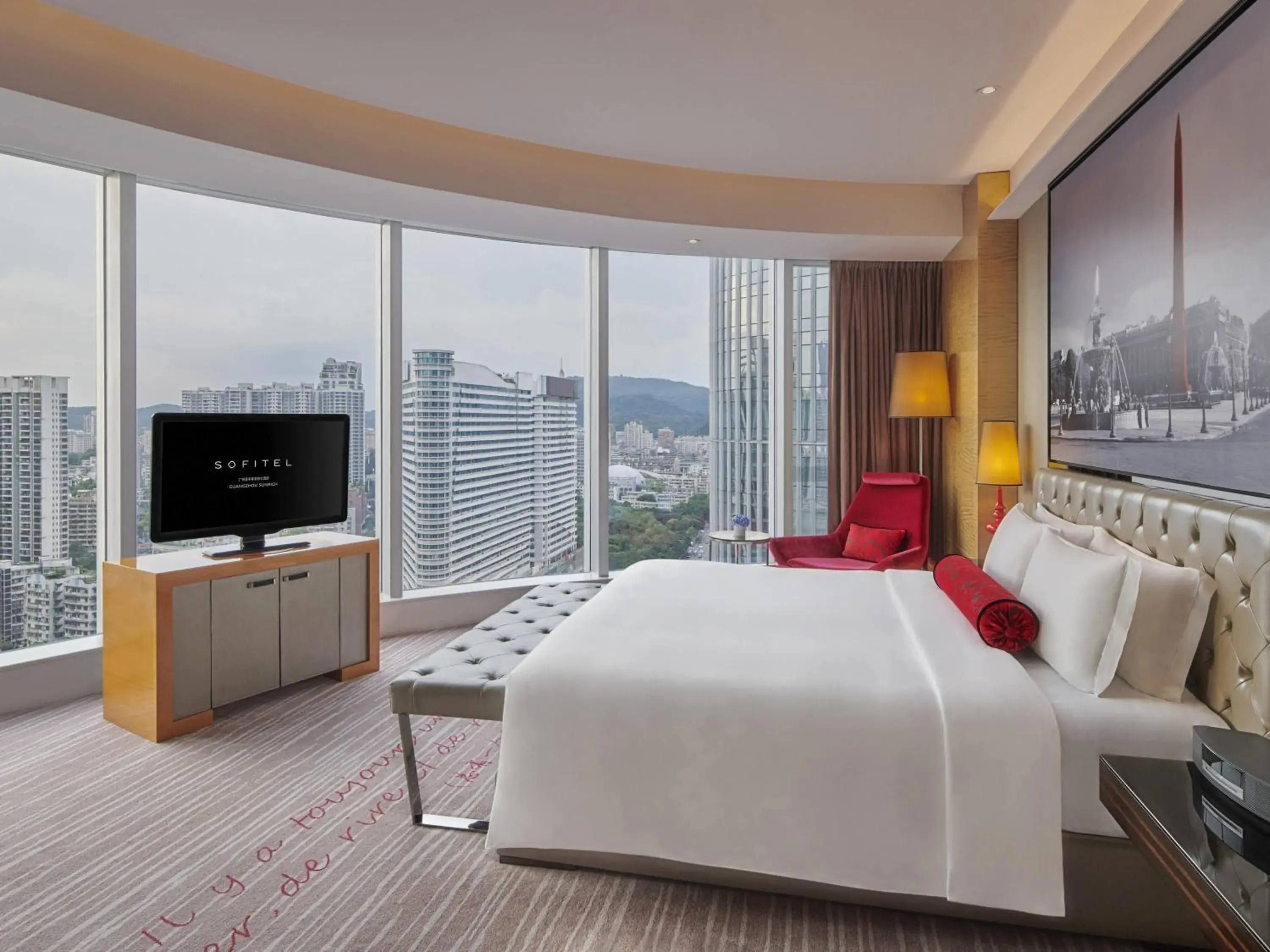 Bedroom, Bed in Sofitel Guangzhou Sunrich - Free Shuttle Bus to Canton Fair Complex & Overseas Buyer Registration Services during Canton Fair Period Bedroom, Bed in Sofitel Guangzhou Sunrich - Free Shuttle Bus to Canton Fair Complex & Overseas Buyer Registration Services during Canton Fair Period