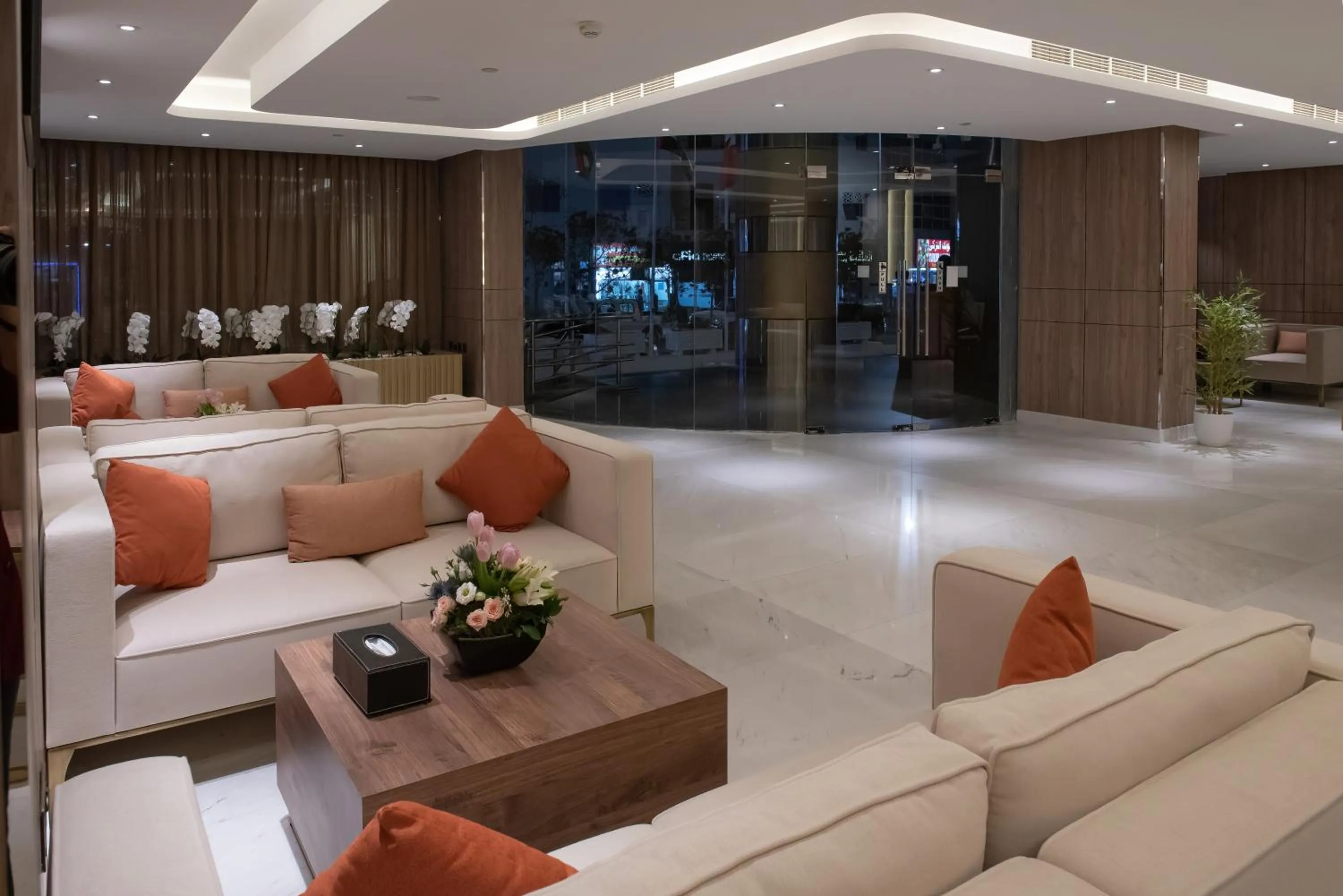 Living room in Corp Executive Hotel Doha Suites