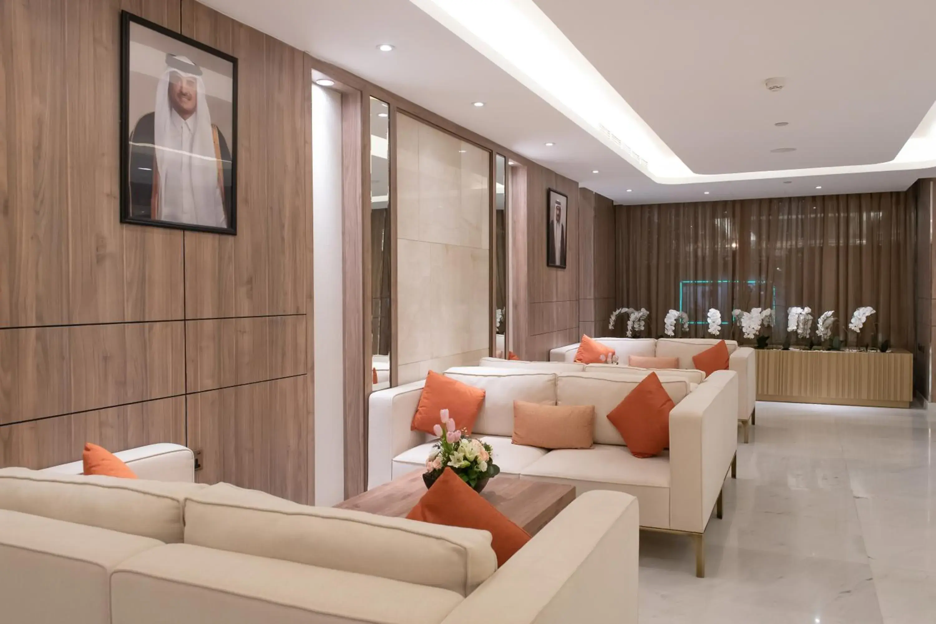 Living room in Corp Executive Hotel Doha Suites Living room in Corp Executive Hotel Doha Suites