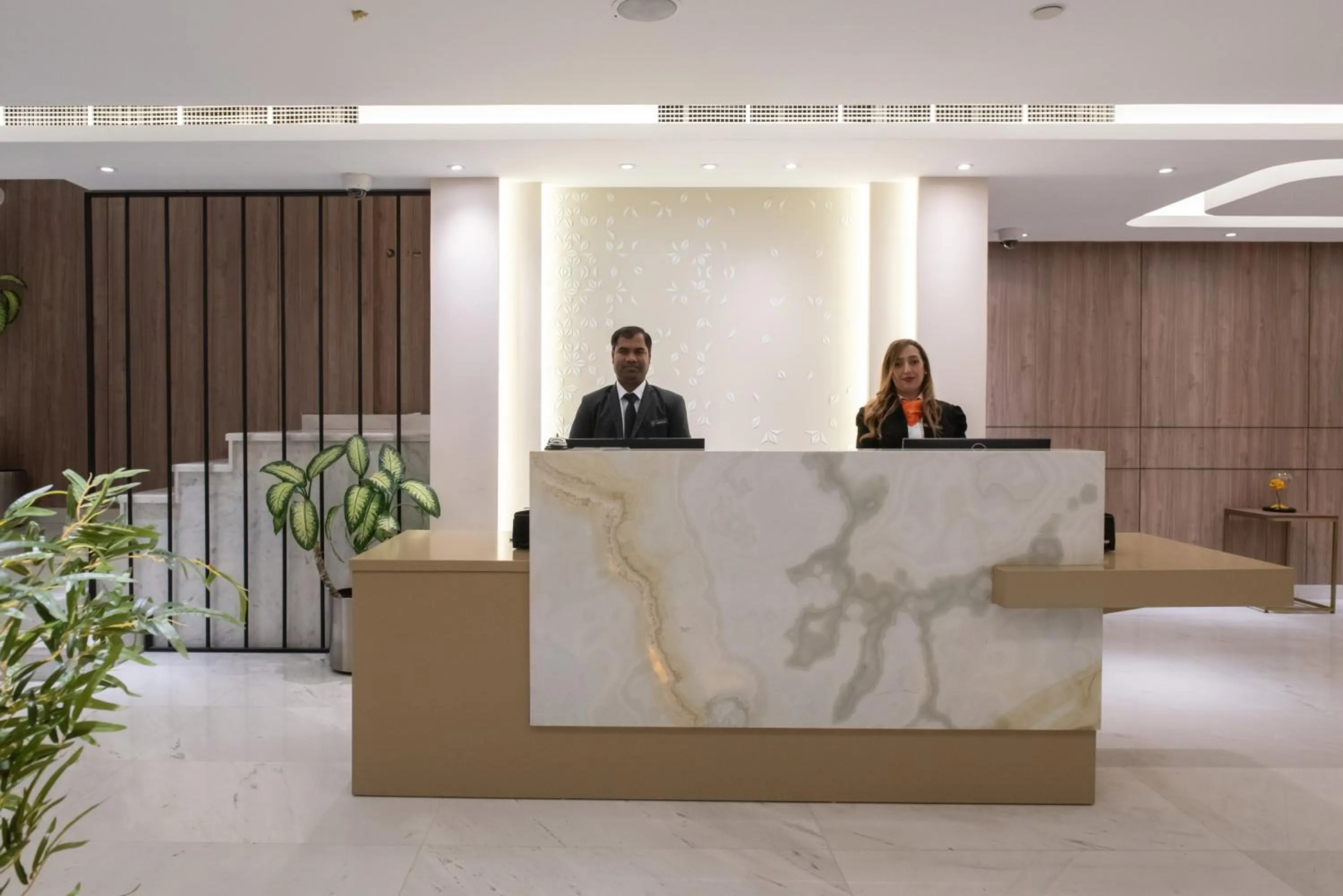 Lobby or reception in Corp Executive Hotel Doha Suites