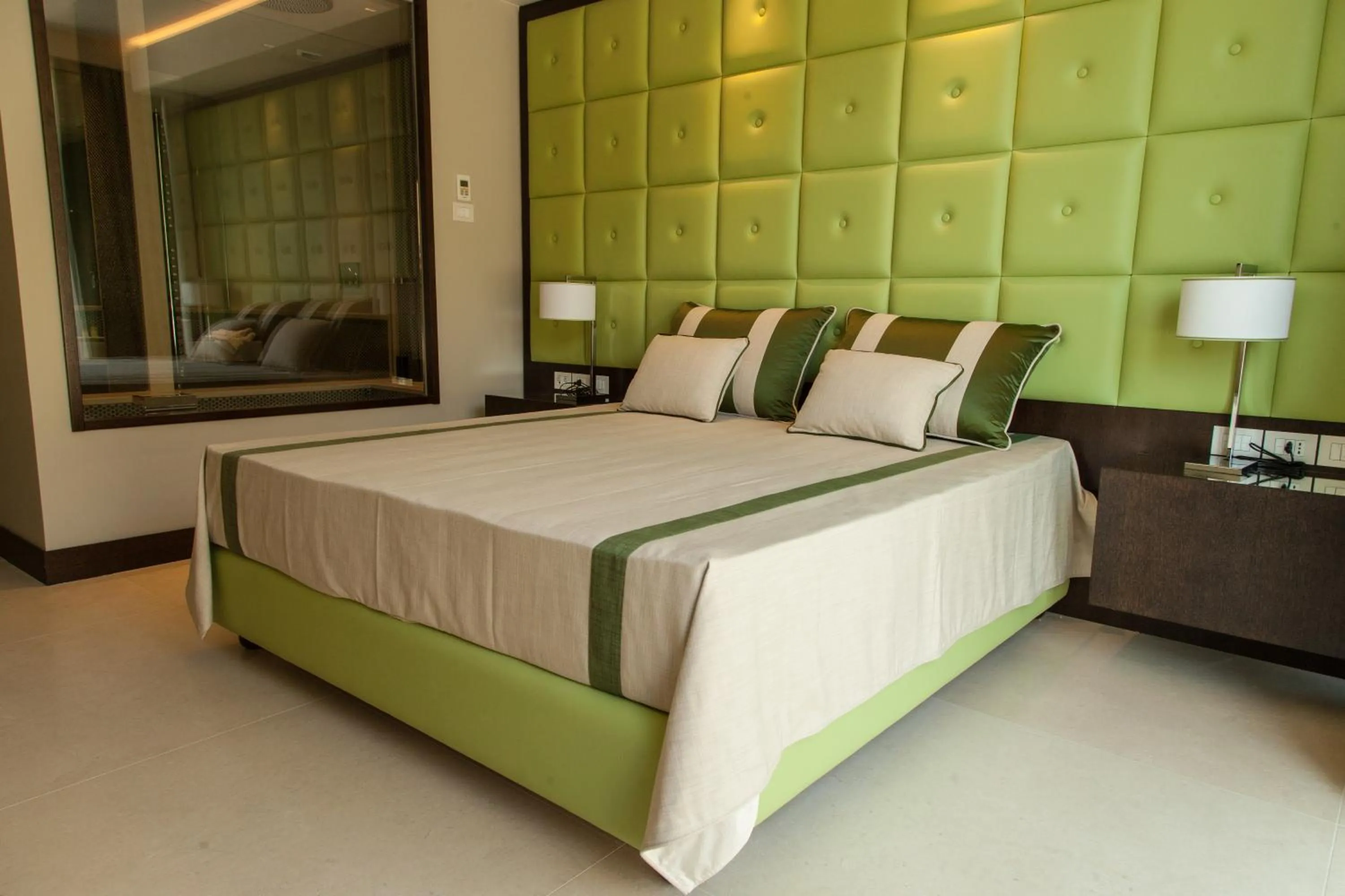 Bed in Ngonia Bay Boutique Hotel