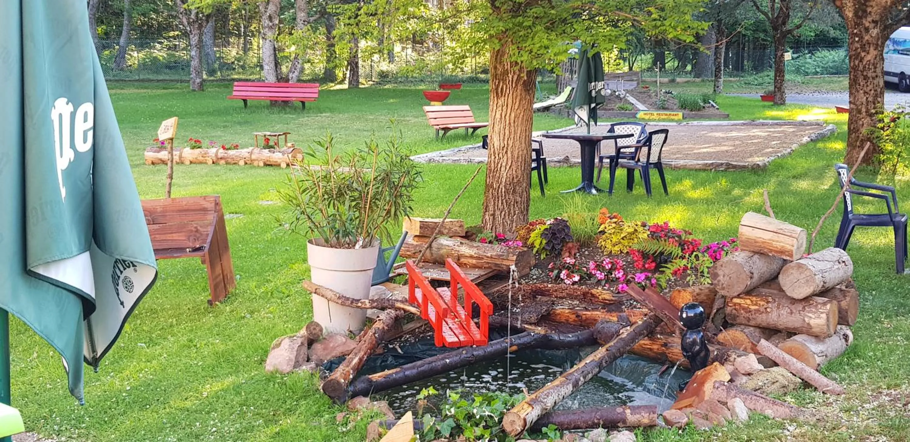 Garden view in Le Pavillon