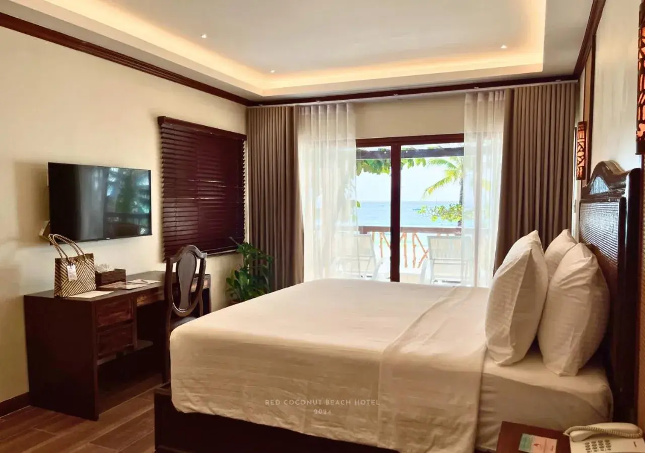 Bed in Red Coconut Beach Hotel Boracay Bed in Red Coconut Beach Hotel Boracay