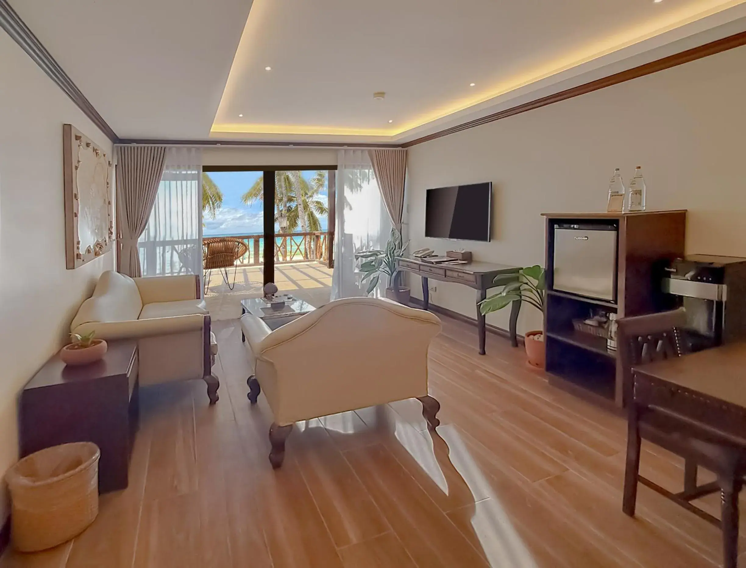 Living room, Bed in Red Coconut Beach Hotel Boracay Living room, Bed in Red Coconut Beach Hotel Boracay