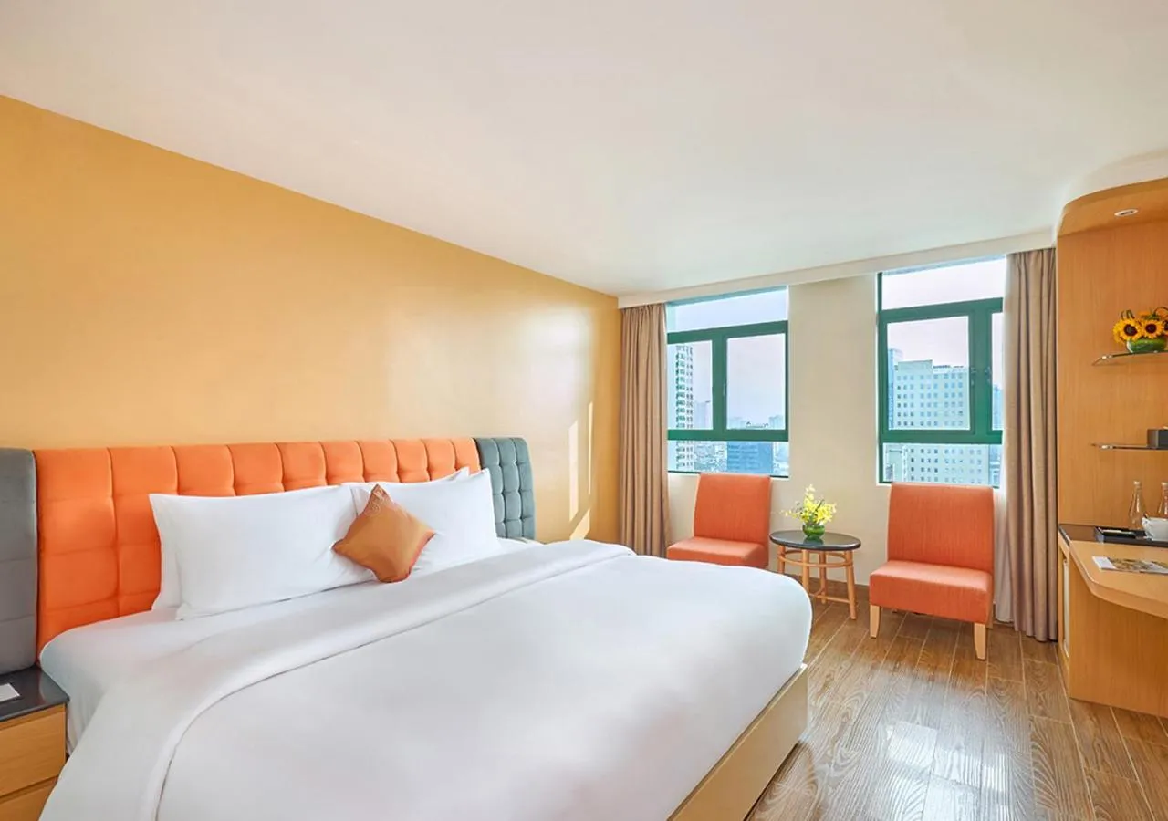 Bed in Fortuna Hotel Hanoi