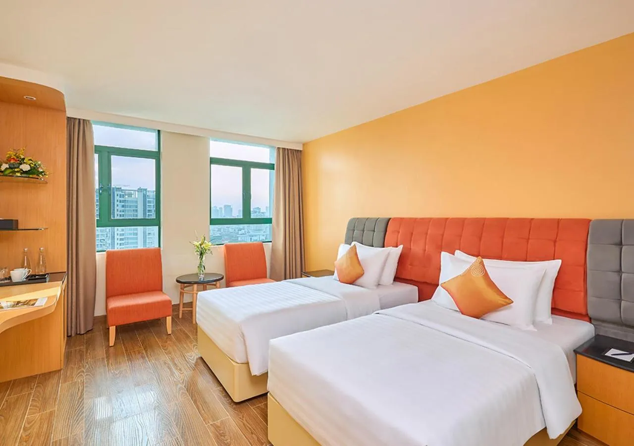 Bed in Fortuna Hotel Hanoi