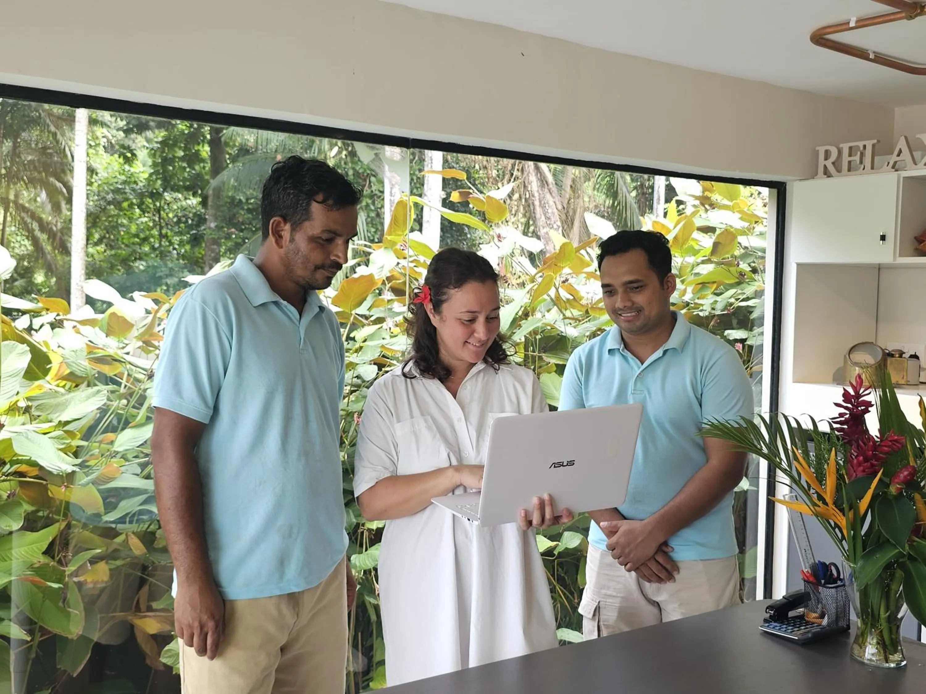 Lobby or reception in Moulin Kann Villas