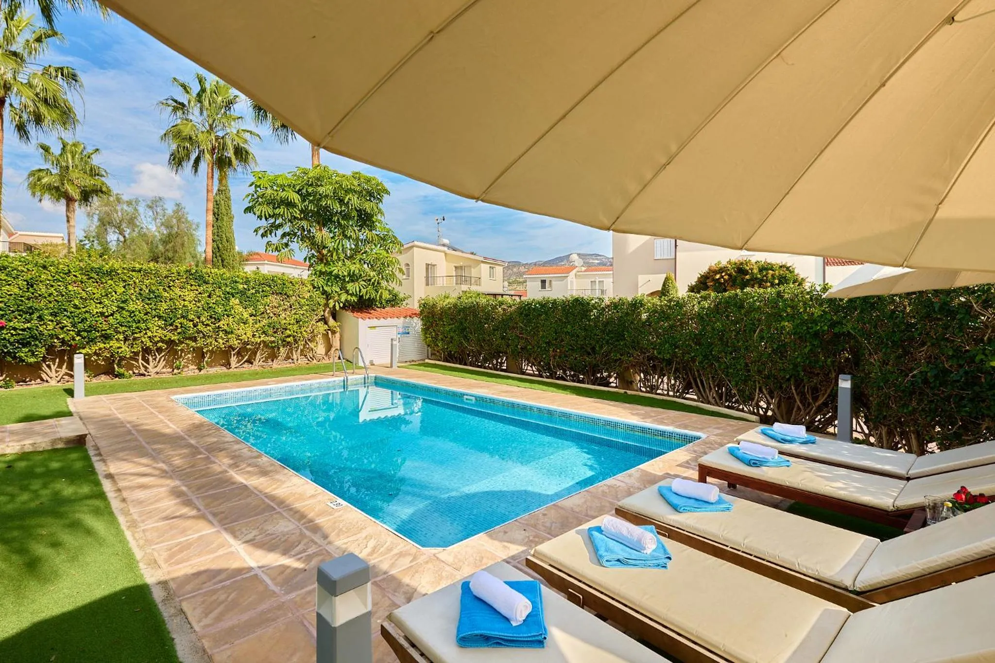 Swimming pool in Villa Haven by Ezoria Villas