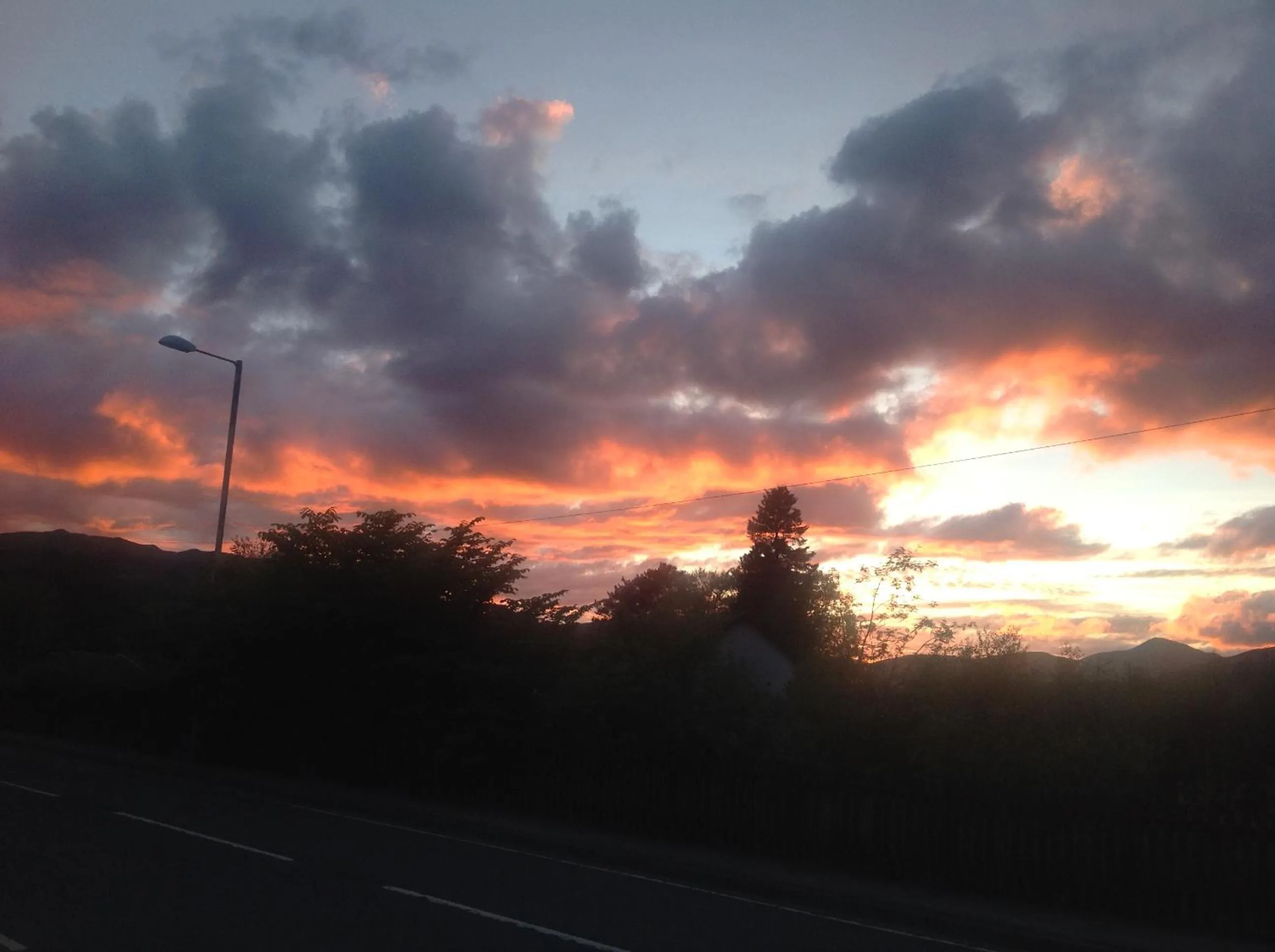 Sunset in glenardran house