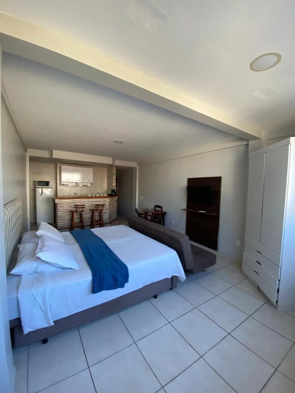 Bed in Pousada Loft Praia dos Anjos